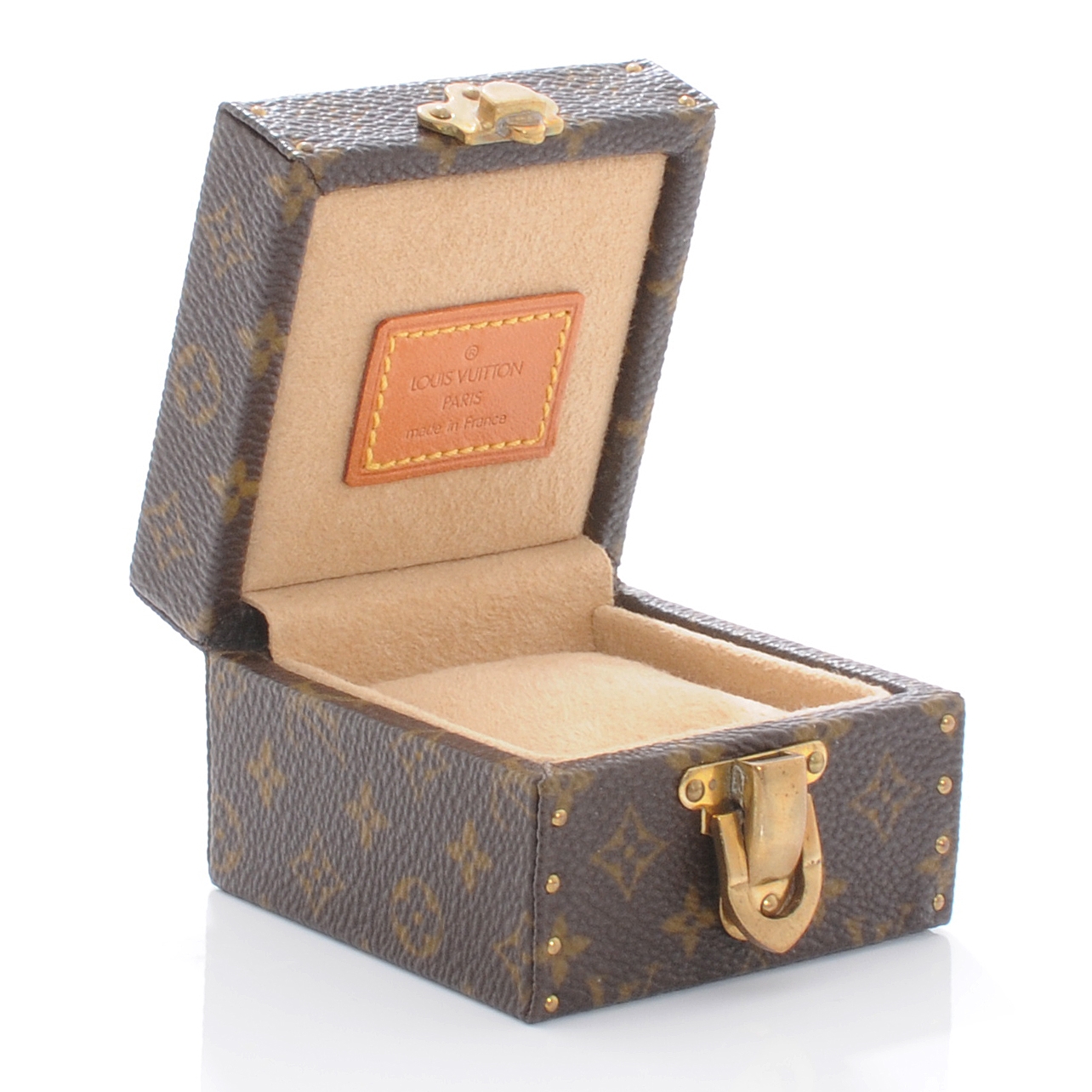 LOUIS VUITTON Monogram Ring Box Mini Trunk Case 40516