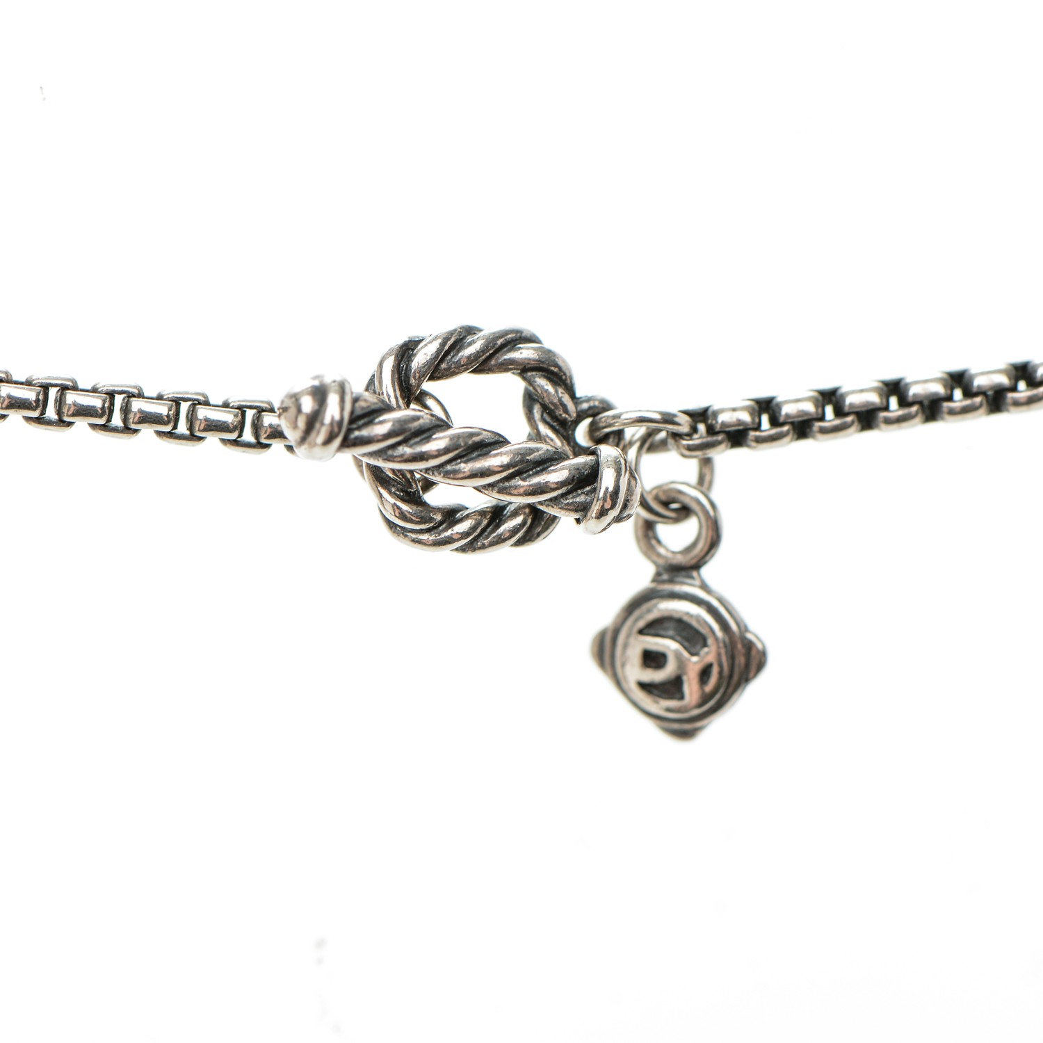 DAVID YURMAN Sterling Silver Pearl 7.5mm Quatrefoil Long Chain Necklace ...