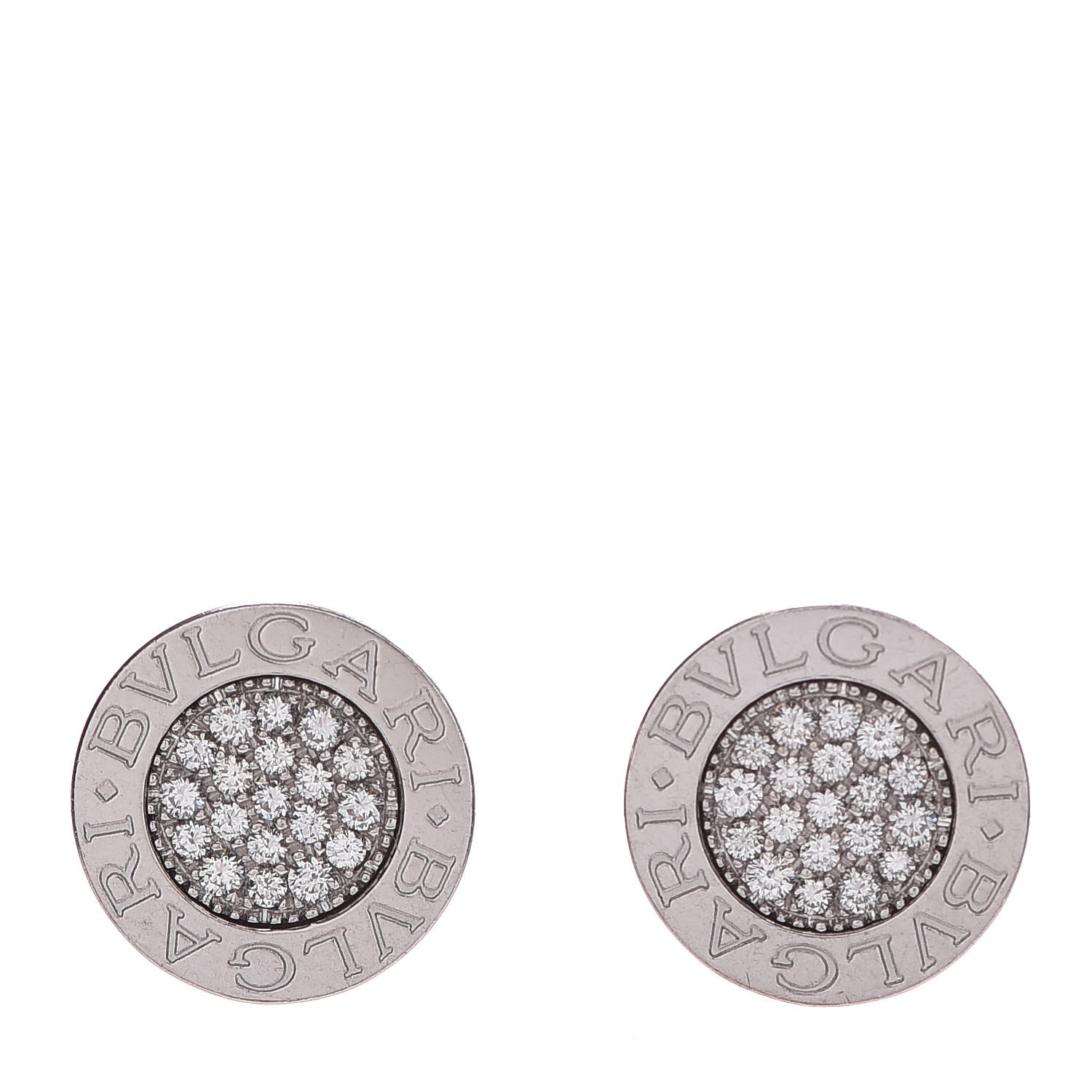 bulgari diamond stud earrings