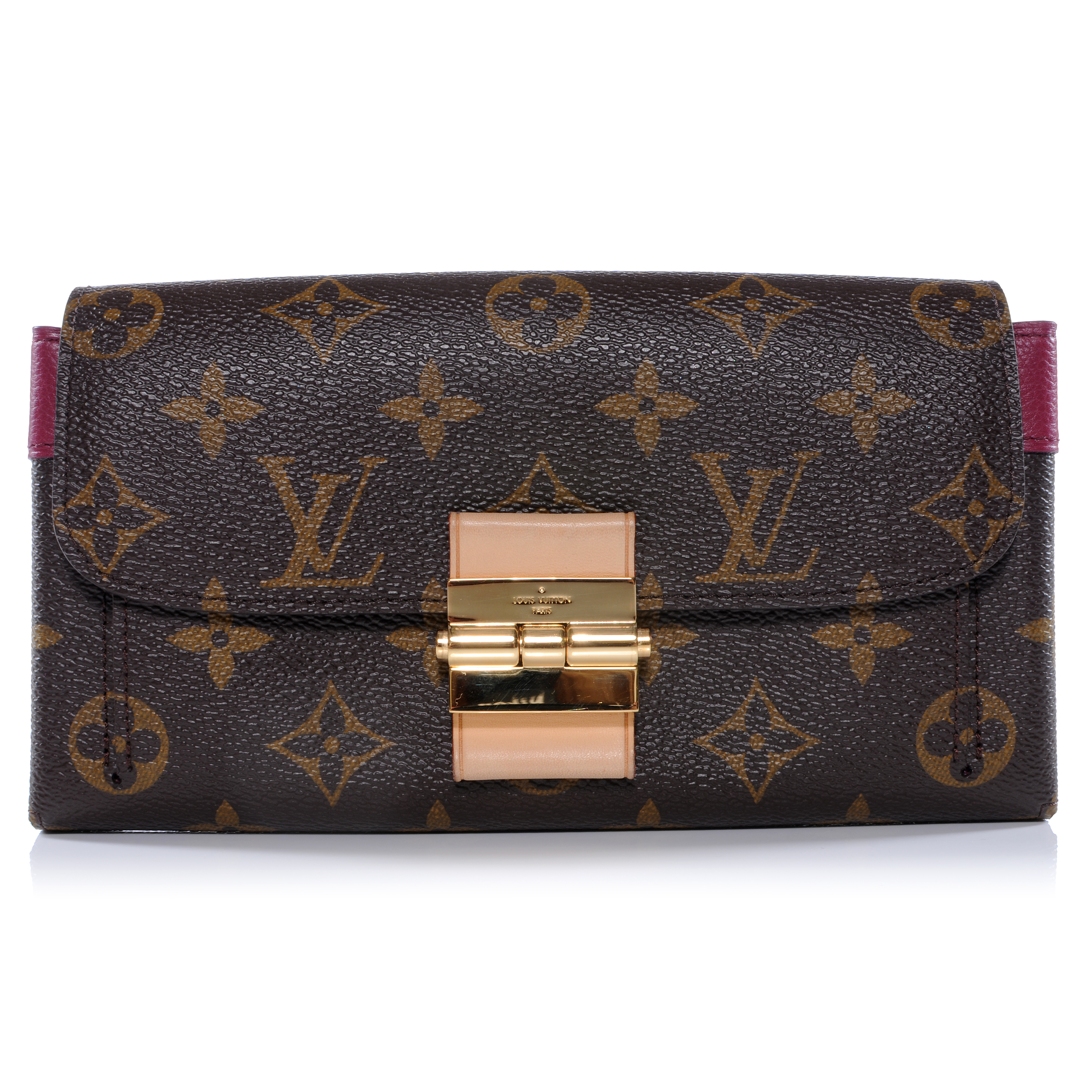 LOUIS VUITTON Monogram Elysee Wallet Aurore 40327