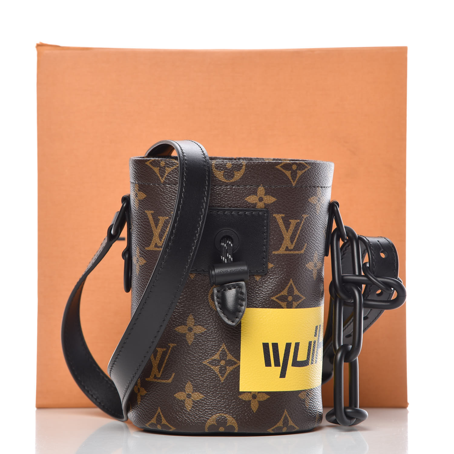 LOUIS VUITTON Monogram Chalk Nano Bag Marron 536357