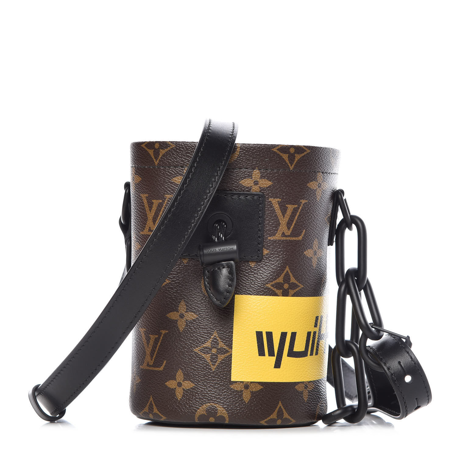 LOUIS VUITTON Monogram Chalk Nano Bag Marron 391041