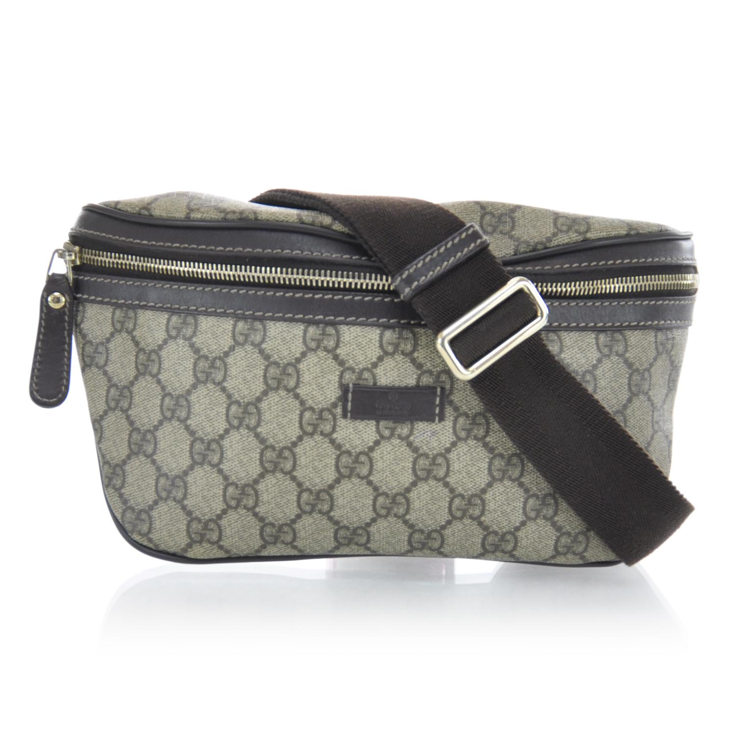 gucci fanny pack mens used GUCCI Monogram Fanny Pack Belt Bag 31207