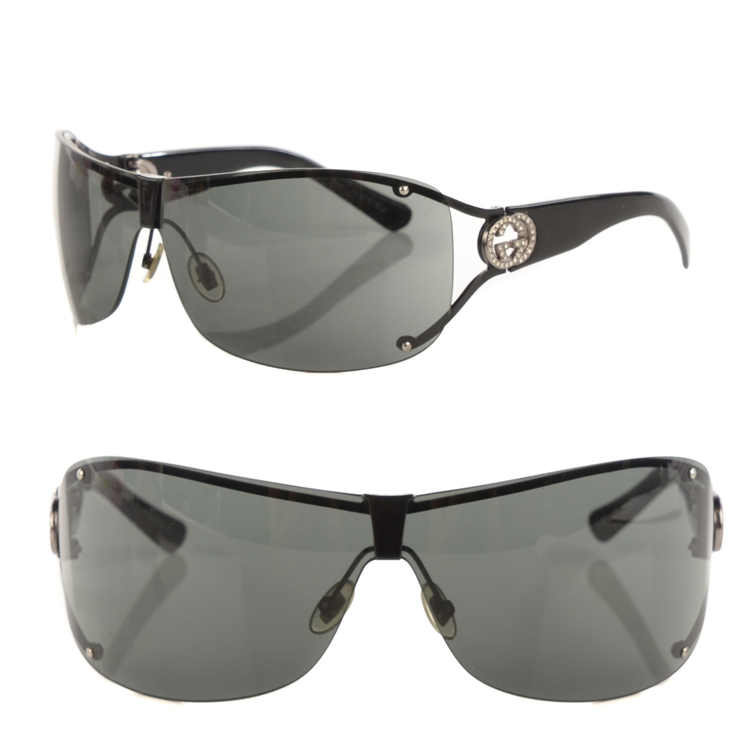 GUCCI Crystal GG Sunglasses 2807/S Black 123619