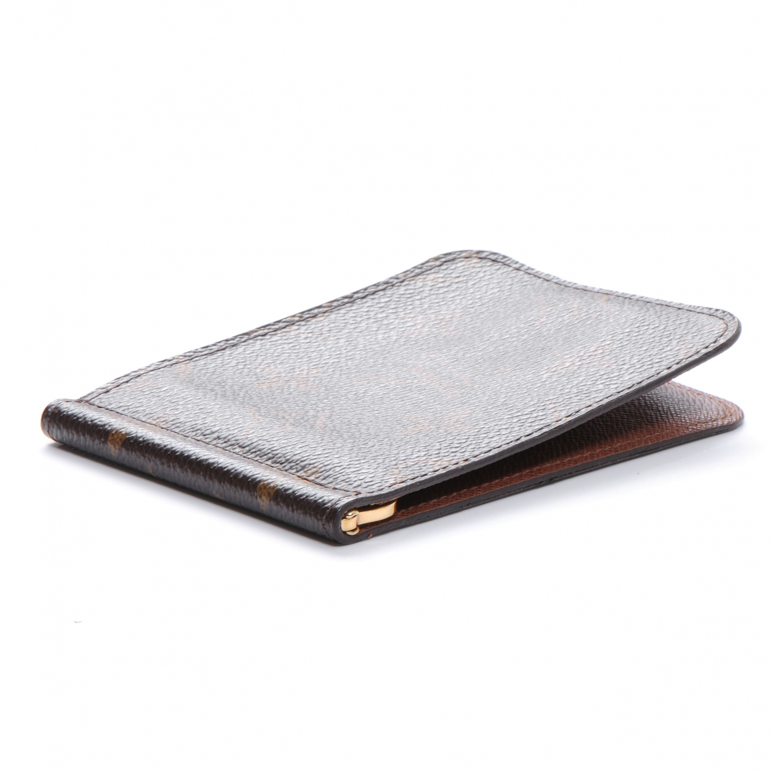 LOUIS VUITTON Monogram Money Clip Wallet Billfold 47908