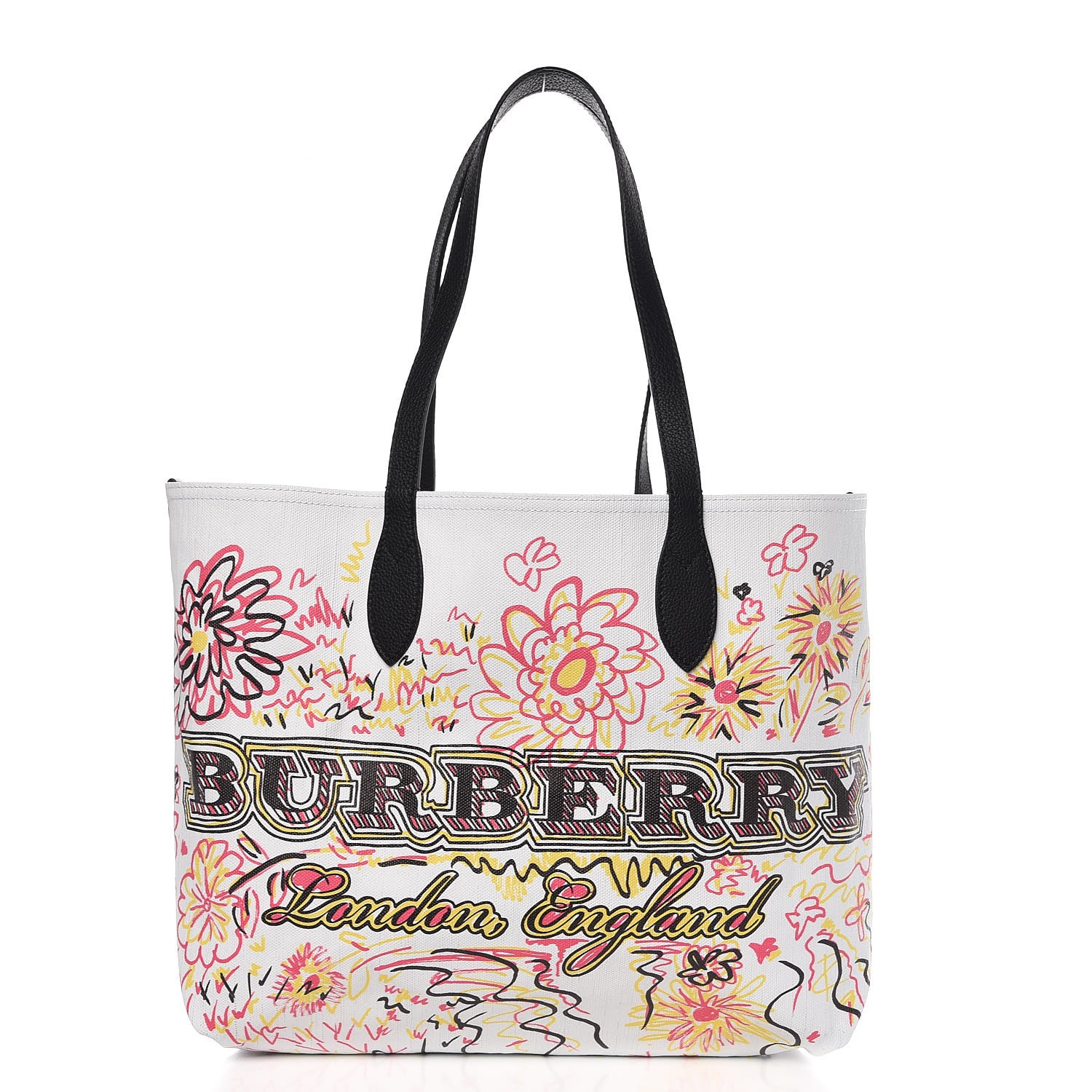 burberry reversible doodle tote