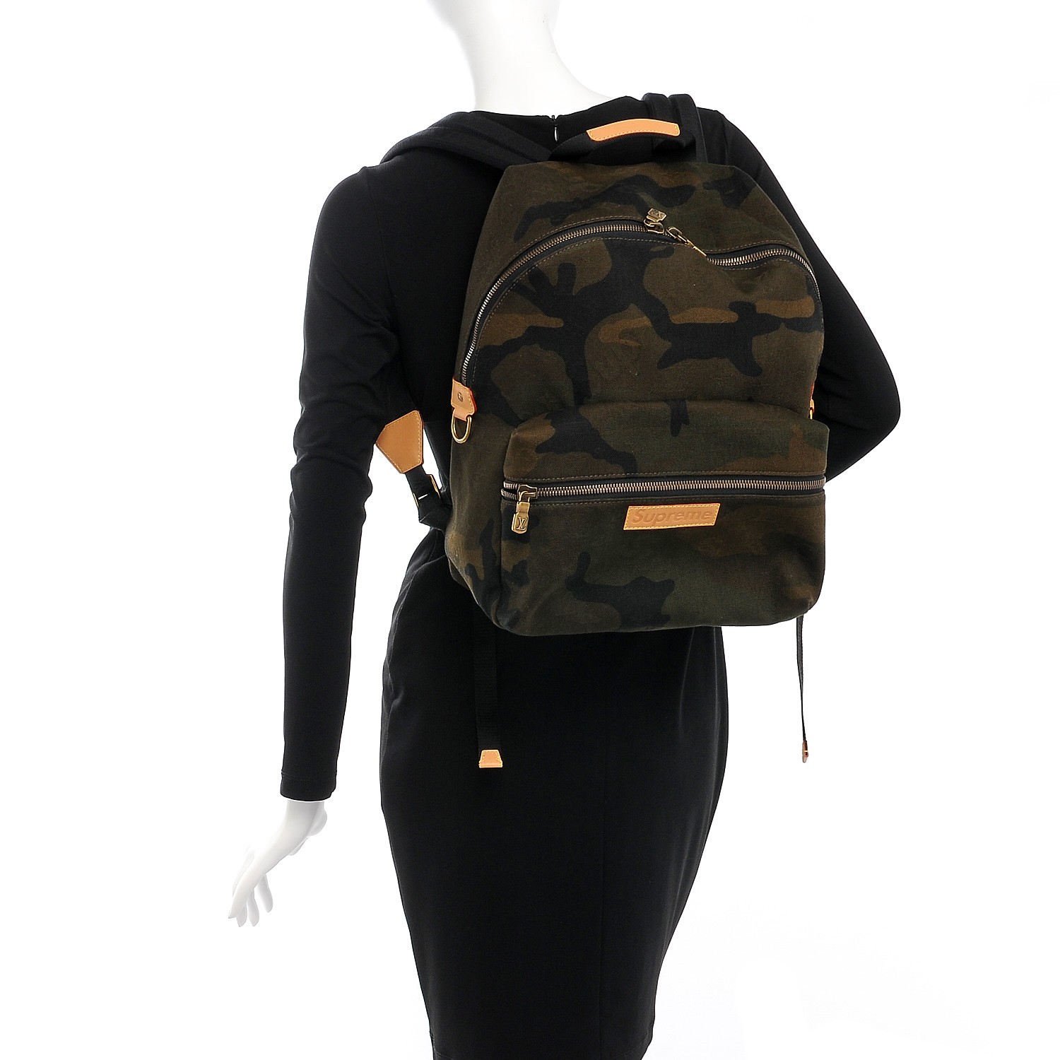 LOUIS VUITTON X SUPREME Camouflage Nano Apollo Backpack Bag Charm