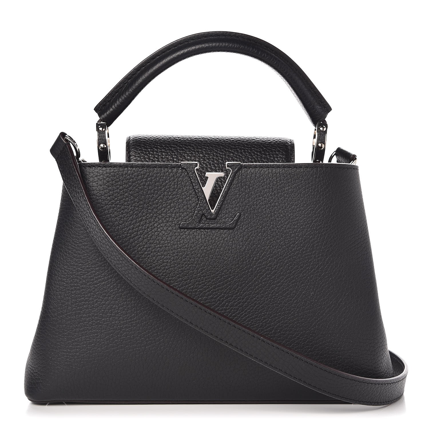 LOUIS VUITTON Taurillon Capucines BB Black 325427