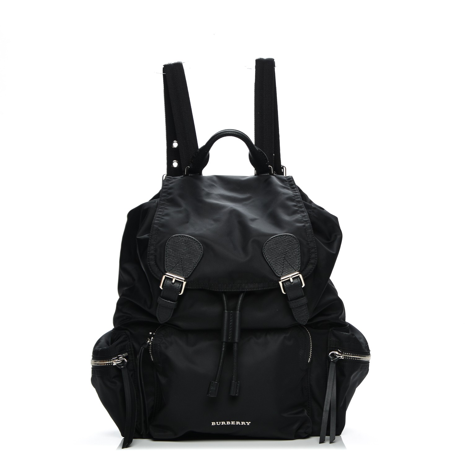 BURBERRY Technical Nylon Large Rucksack Backpack Black 196534 