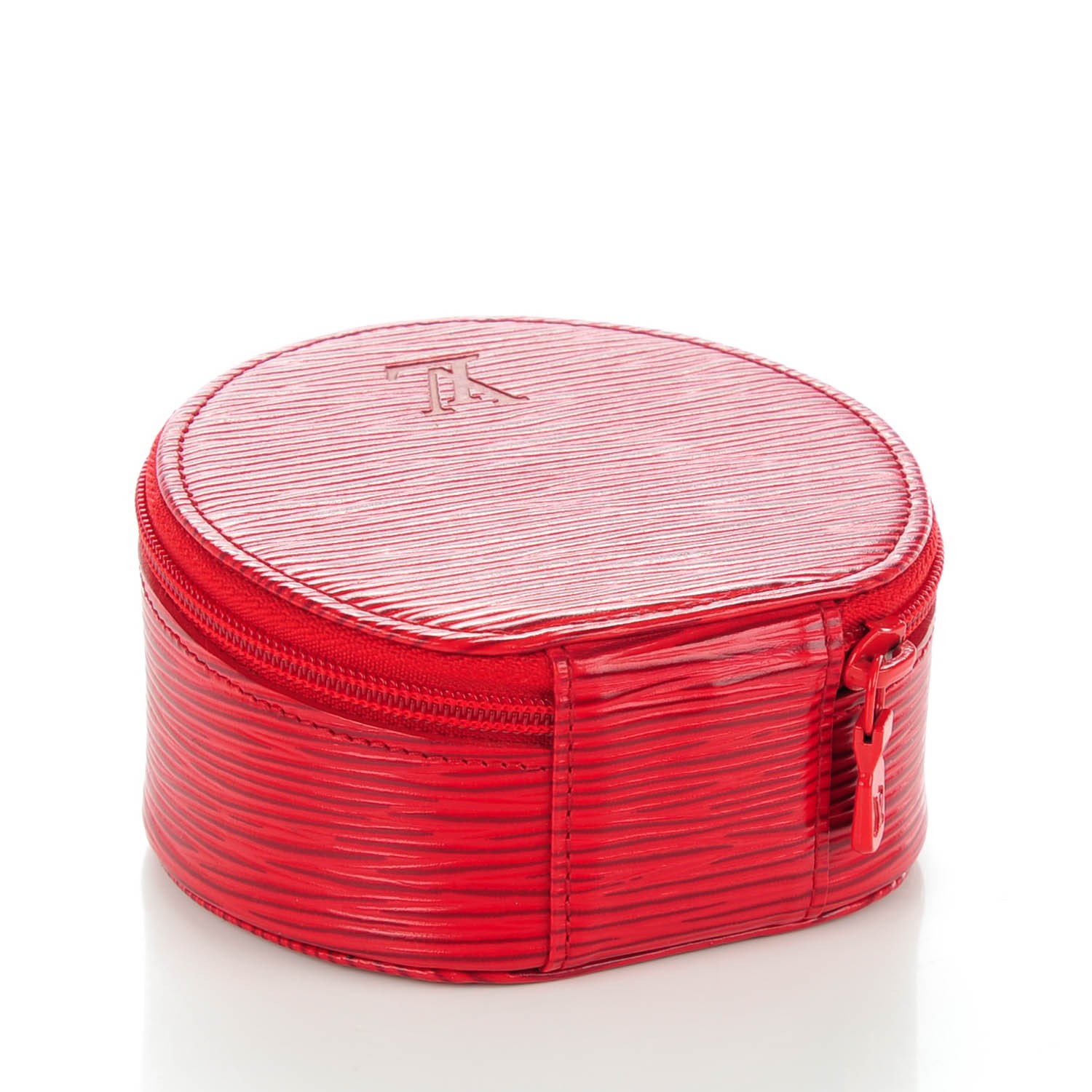 LOUIS VUITTON Epi Ecrin Bijoux 10cm Jewelry Box Case Red 137790