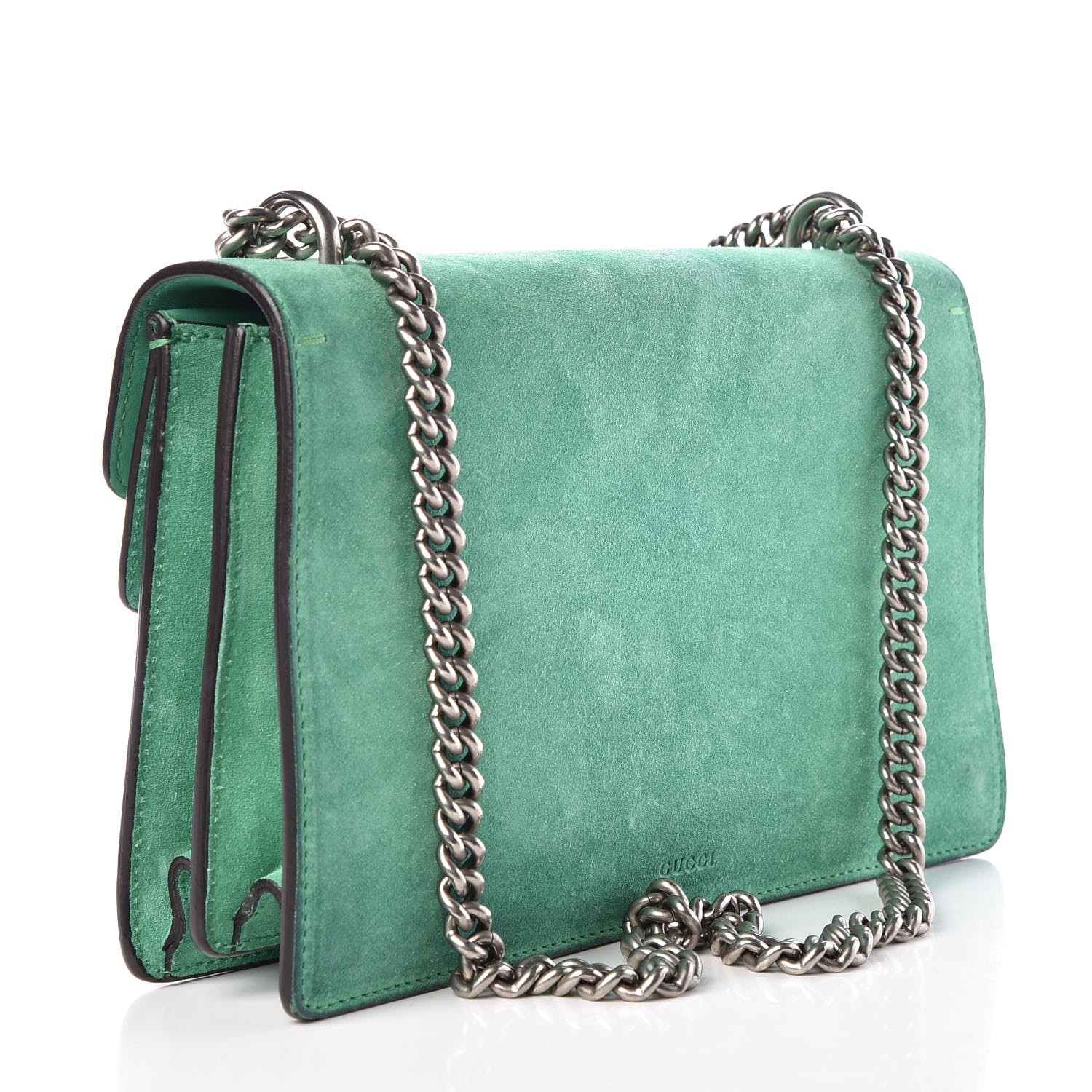 GUCCI Suede Small Dionysus Shoulder Bag Green 318365