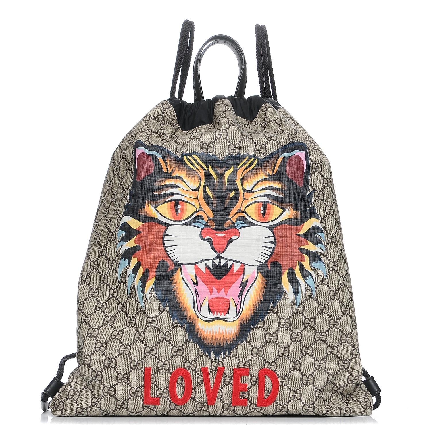 gucci angry cat backpack