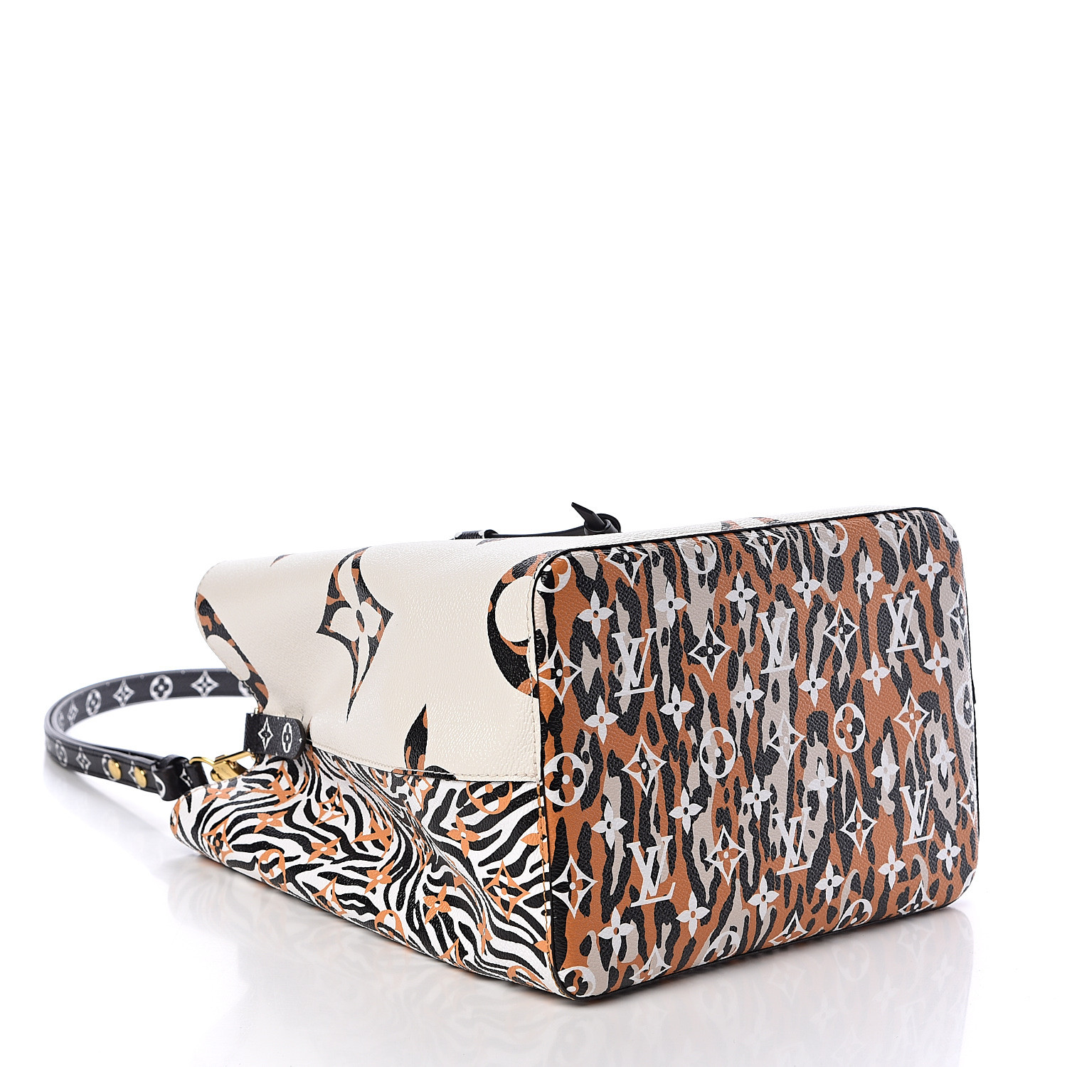 louis vuitton neonoe jungle LOUIS VUITTON Monogram Giant Jungle Neonoe Ivory 487059