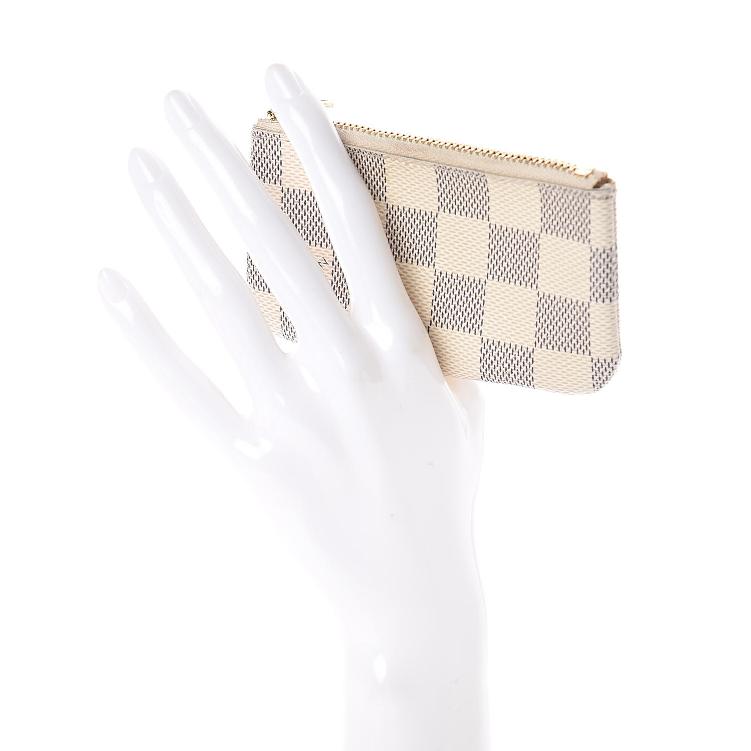 louis vuitton key pouch damier azur white blue