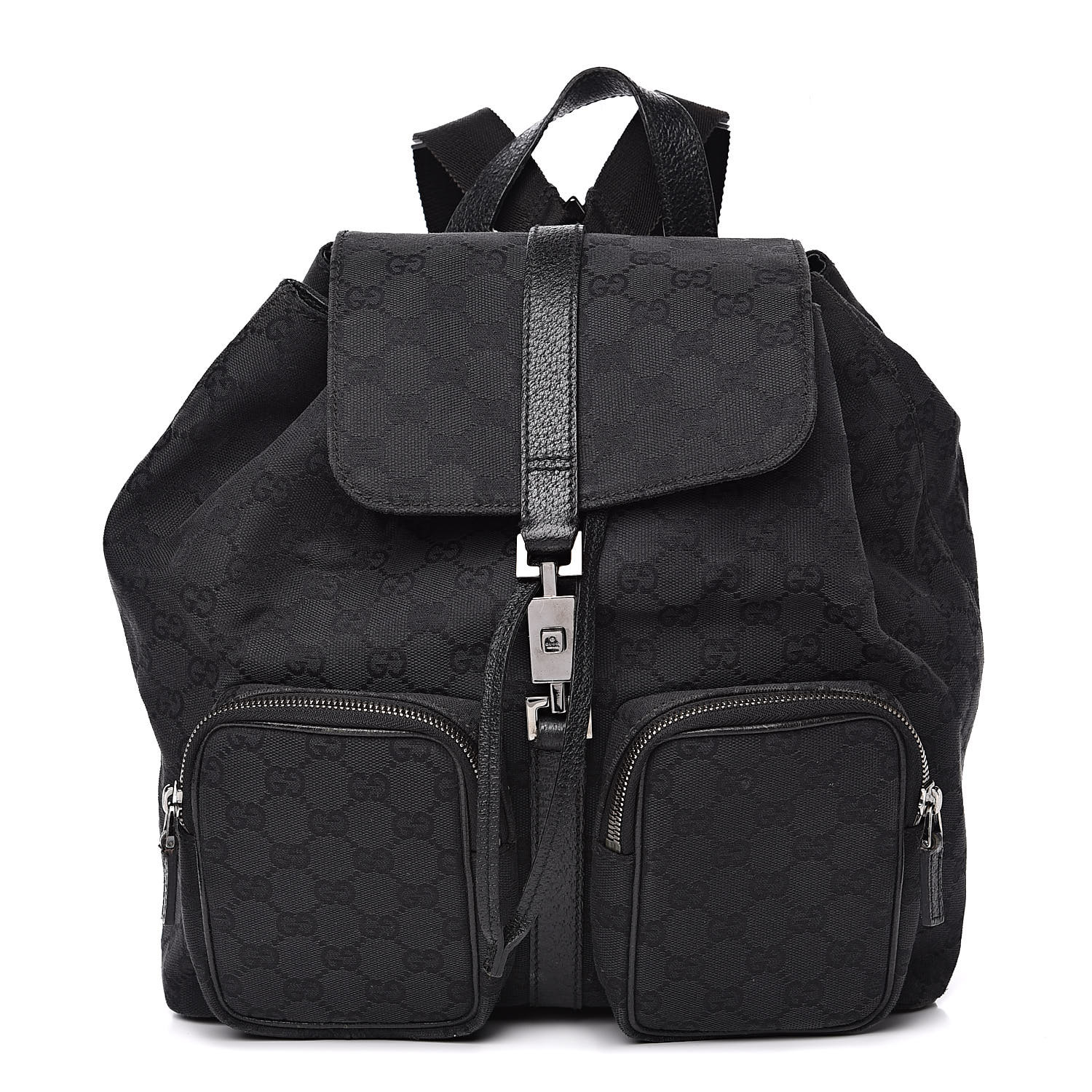 GUCCI Monogram Backpack Black 511484