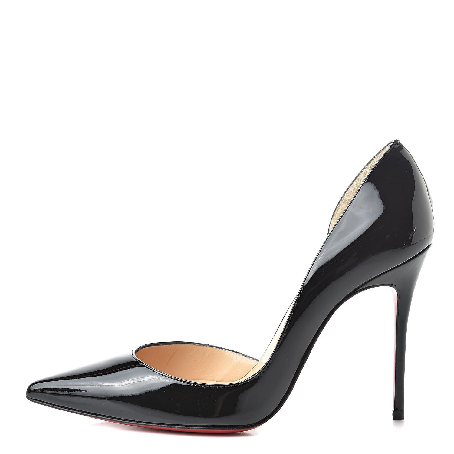christian louboutin iriza black patent pumps