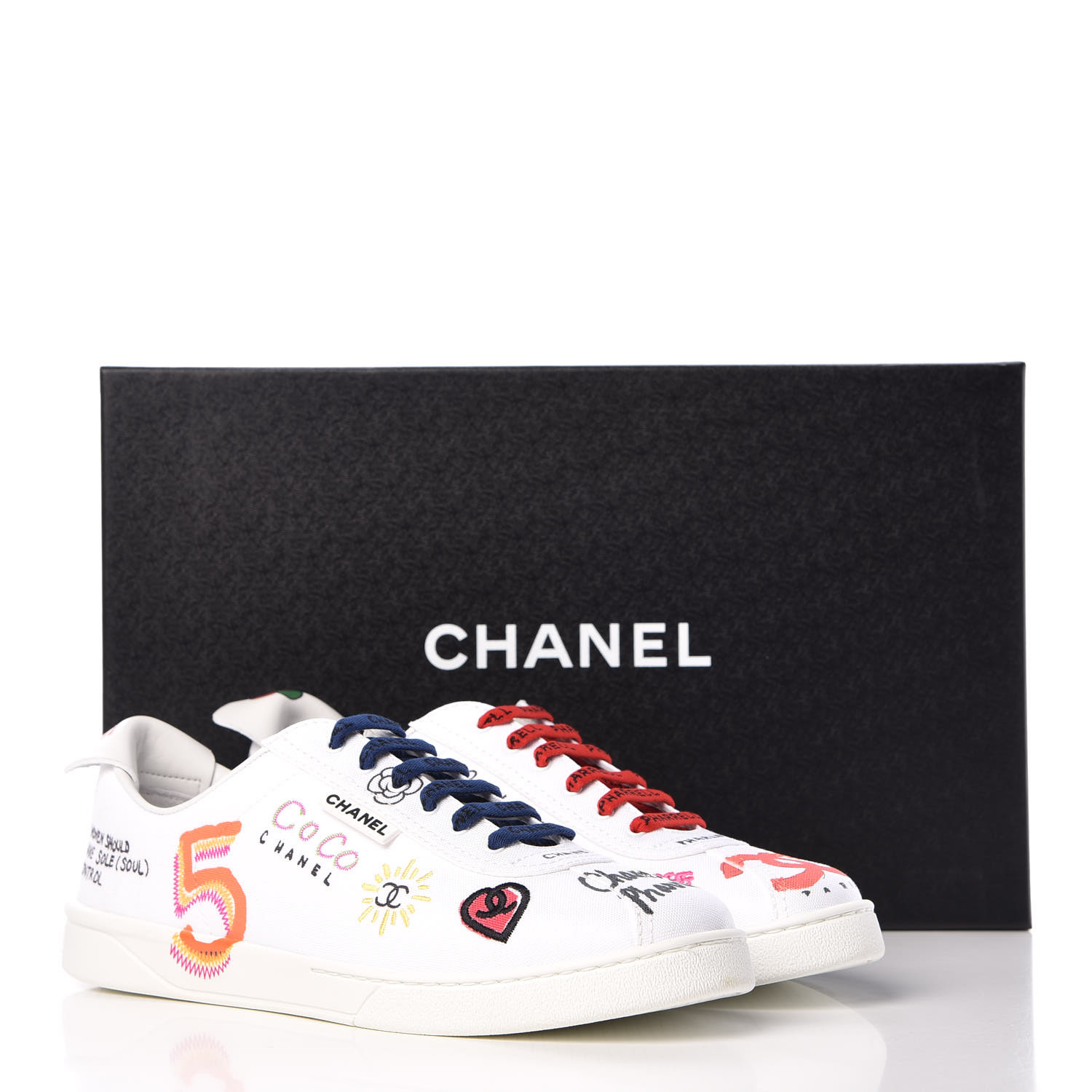 chanel x pharrell white canvas sneaker