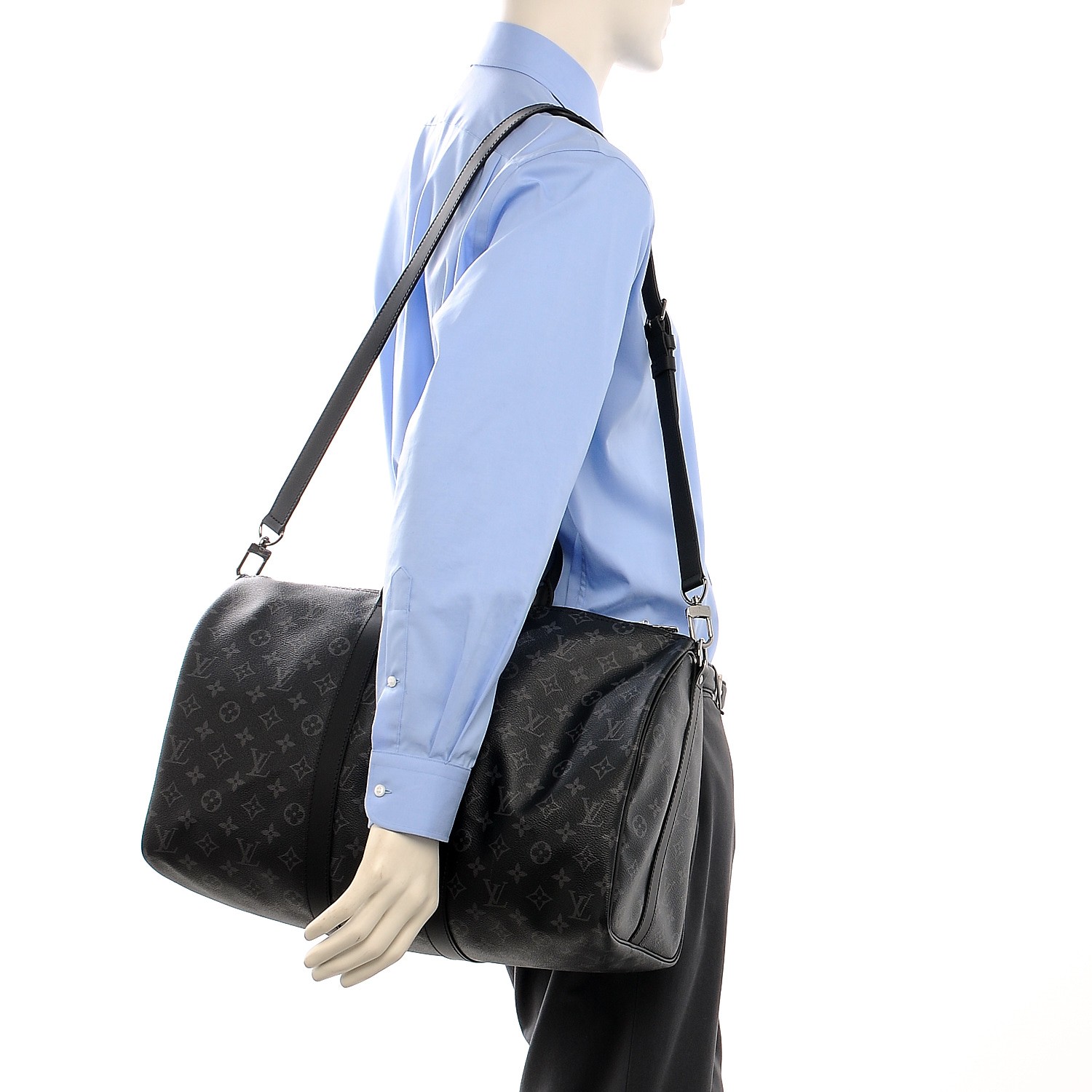 louis vuitton keepall monogram eclipse