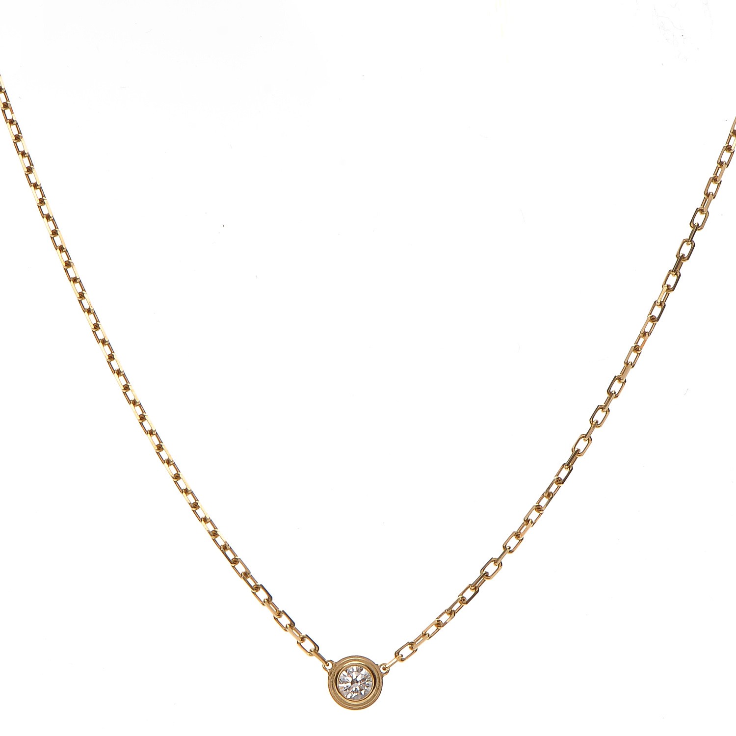 cartier gold diamond necklace