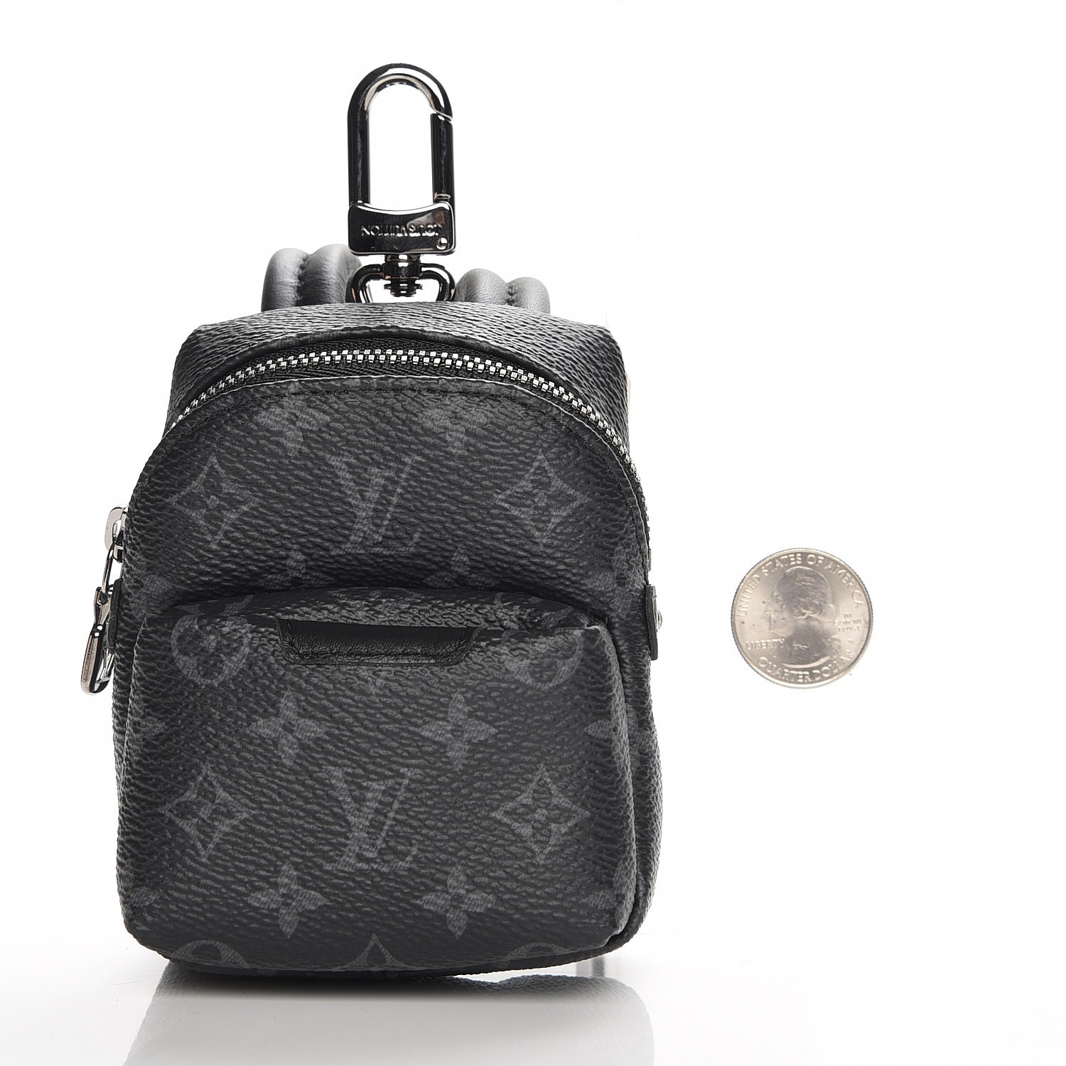 lv backpack bag charm LOUIS VUITTON Monogram Eclipse Backpack Bag Charm 205862