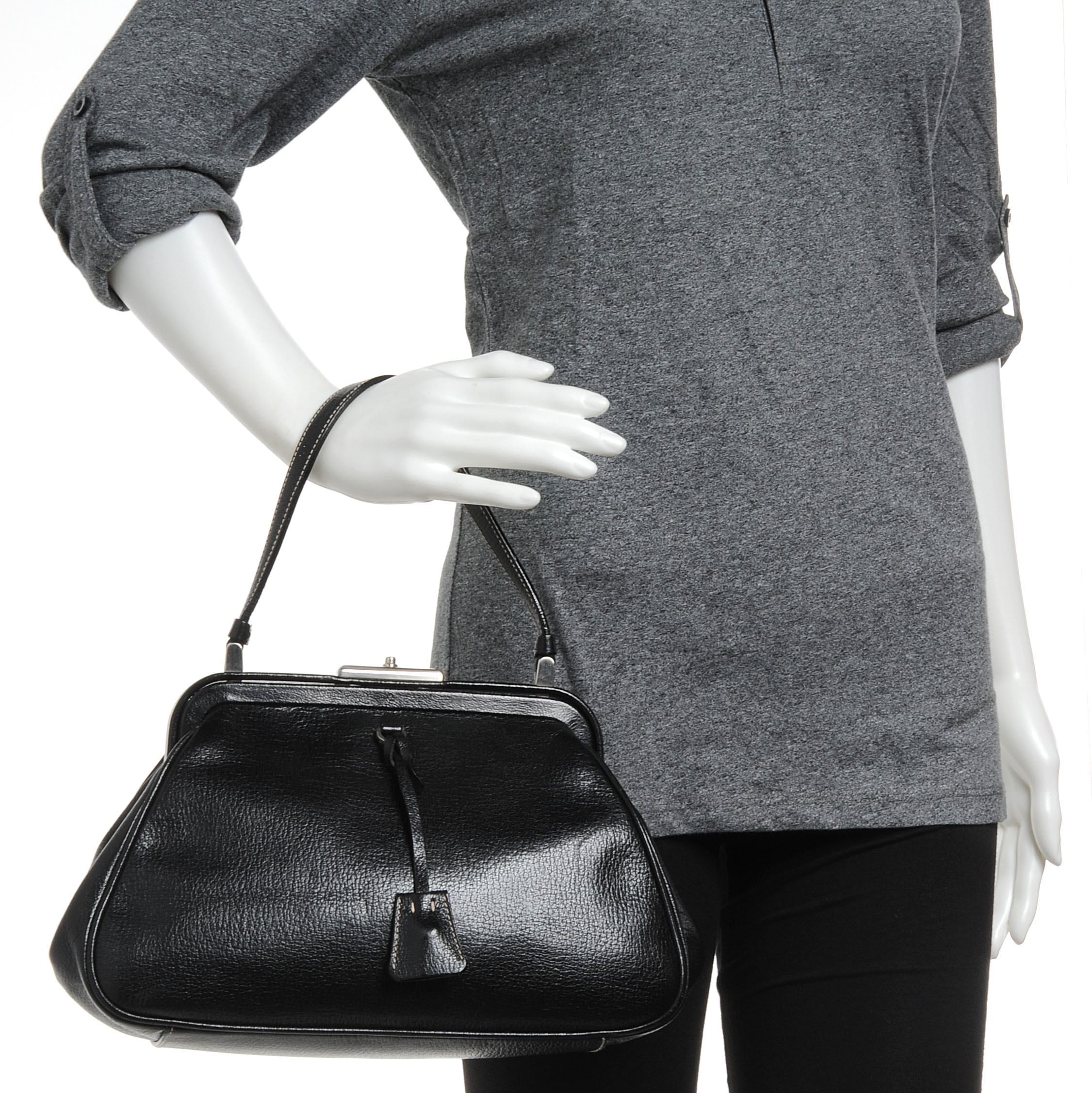 prada doctor bag leather