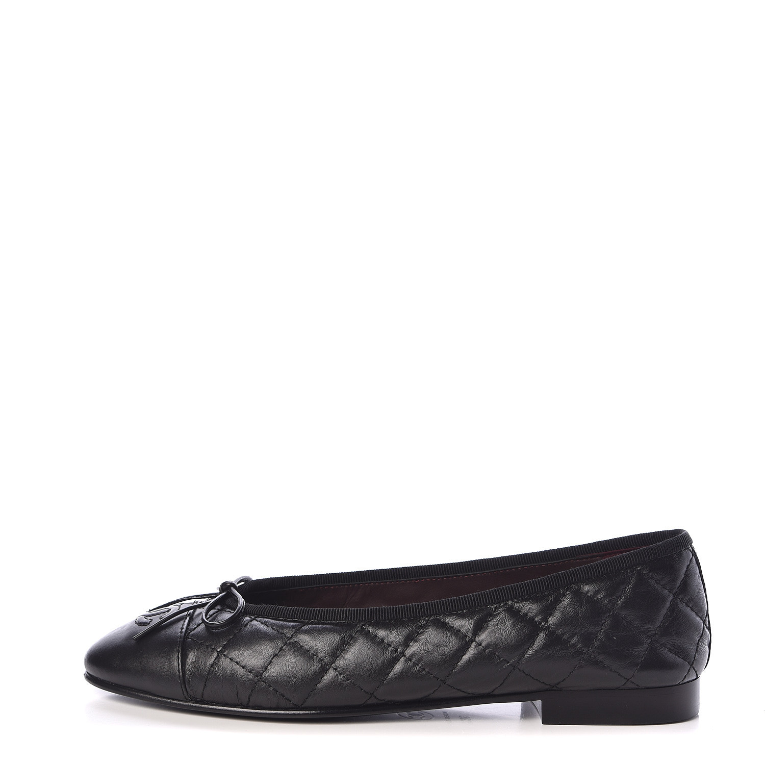 chanel aged calfskin ballerina