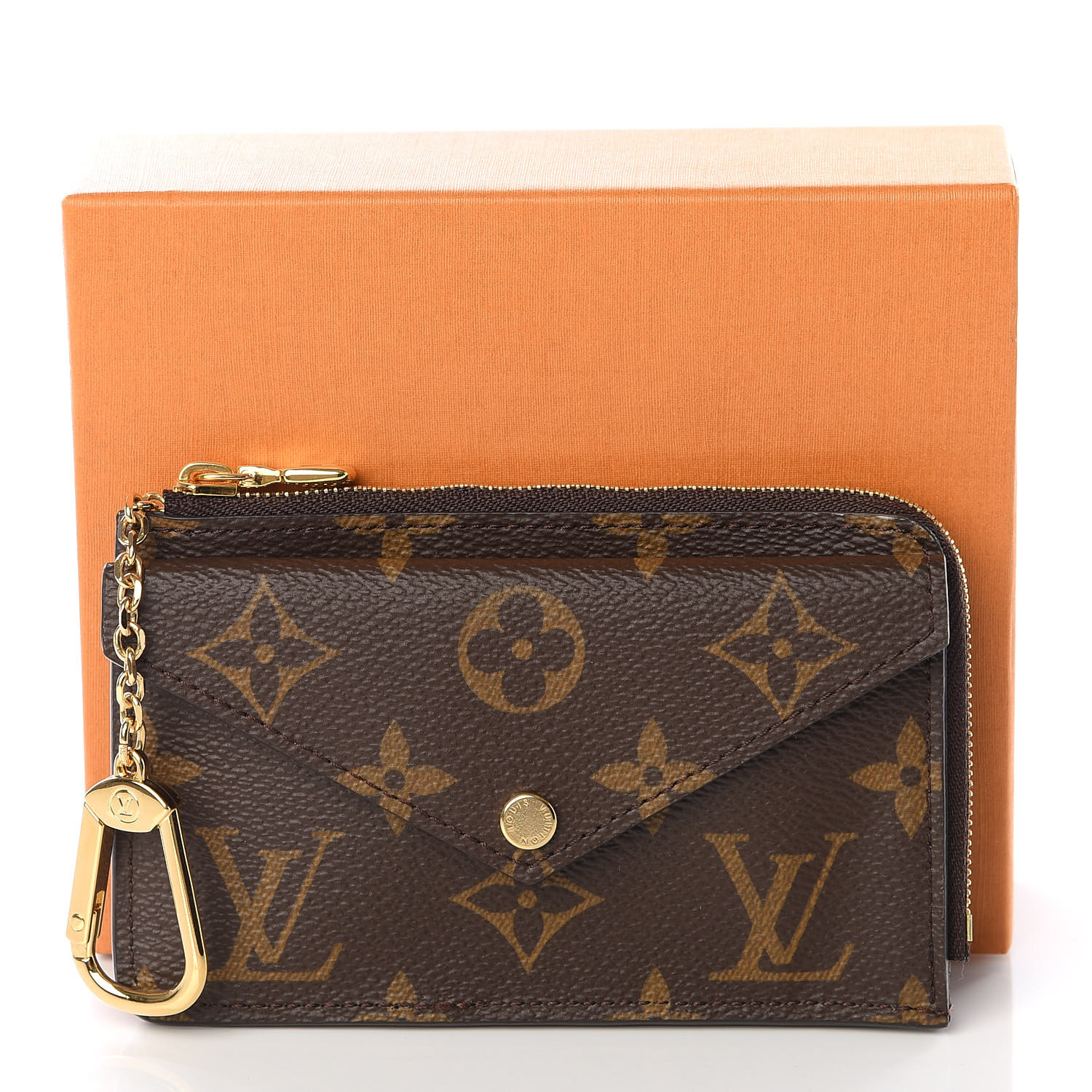 LOUIS VUITTON Monogram Recto Verso Card Holder Black 569109