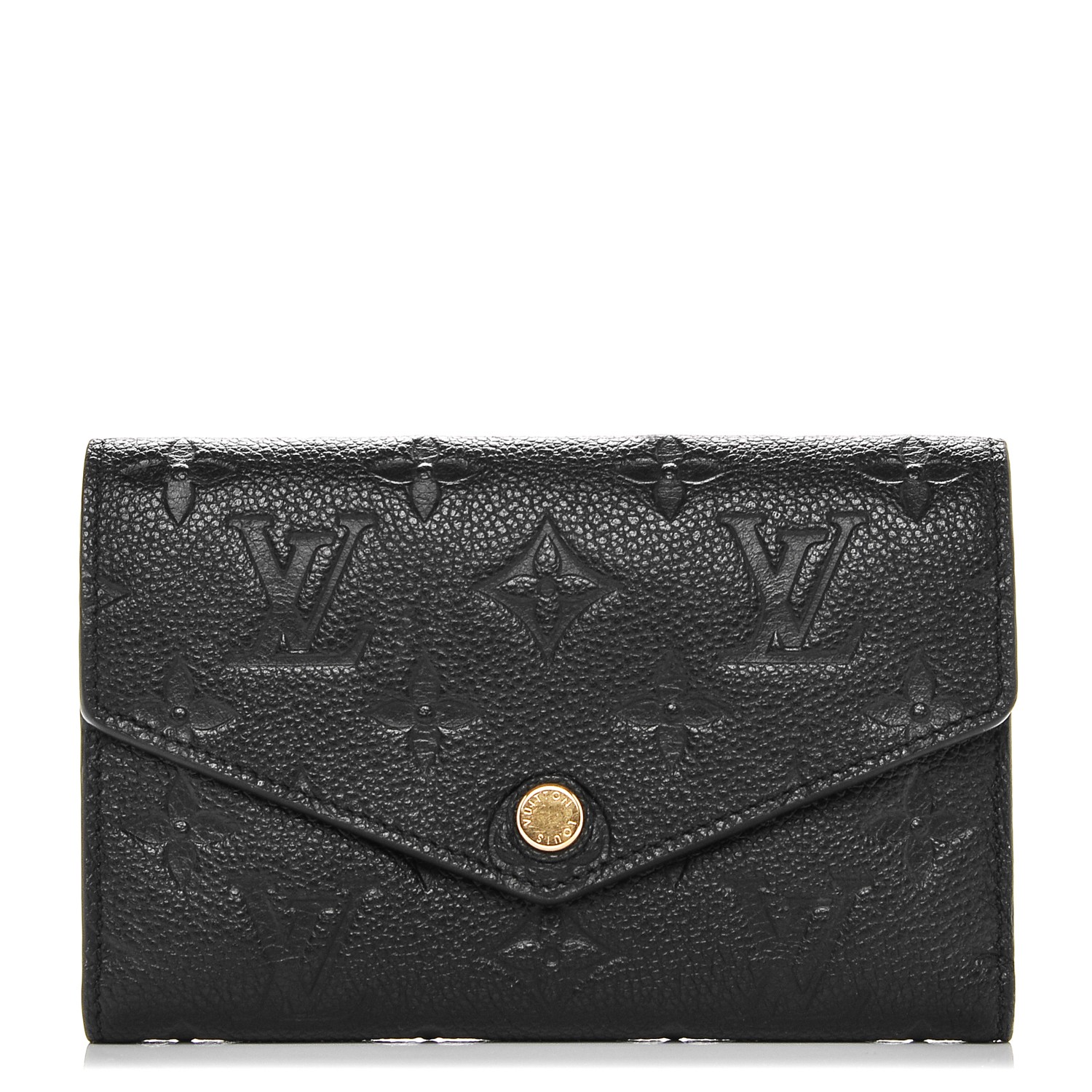 LOUIS VUITTON Empreinte Compact Curieuse Wallet Black 183945
