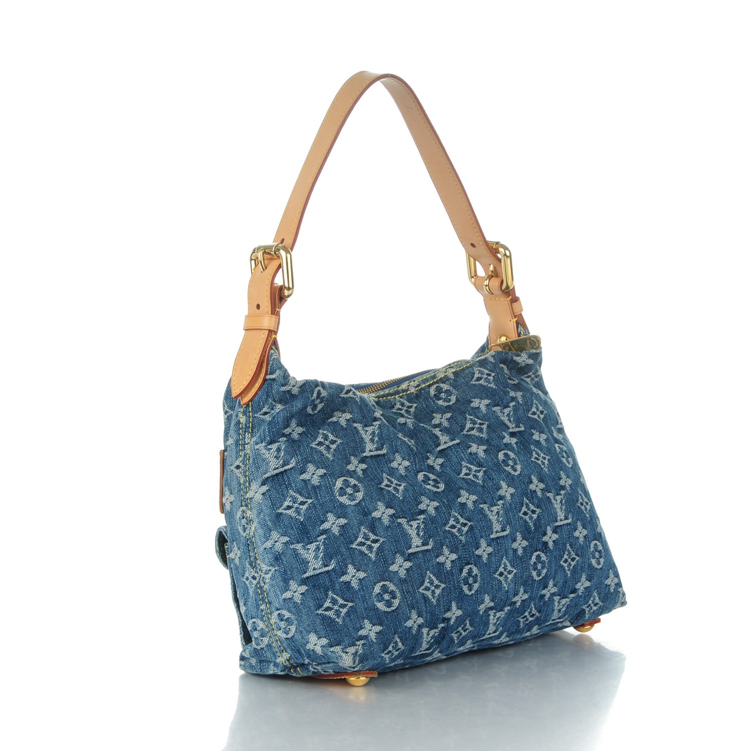 LOUIS VUITTON Denim Baggy PM Blue 182978