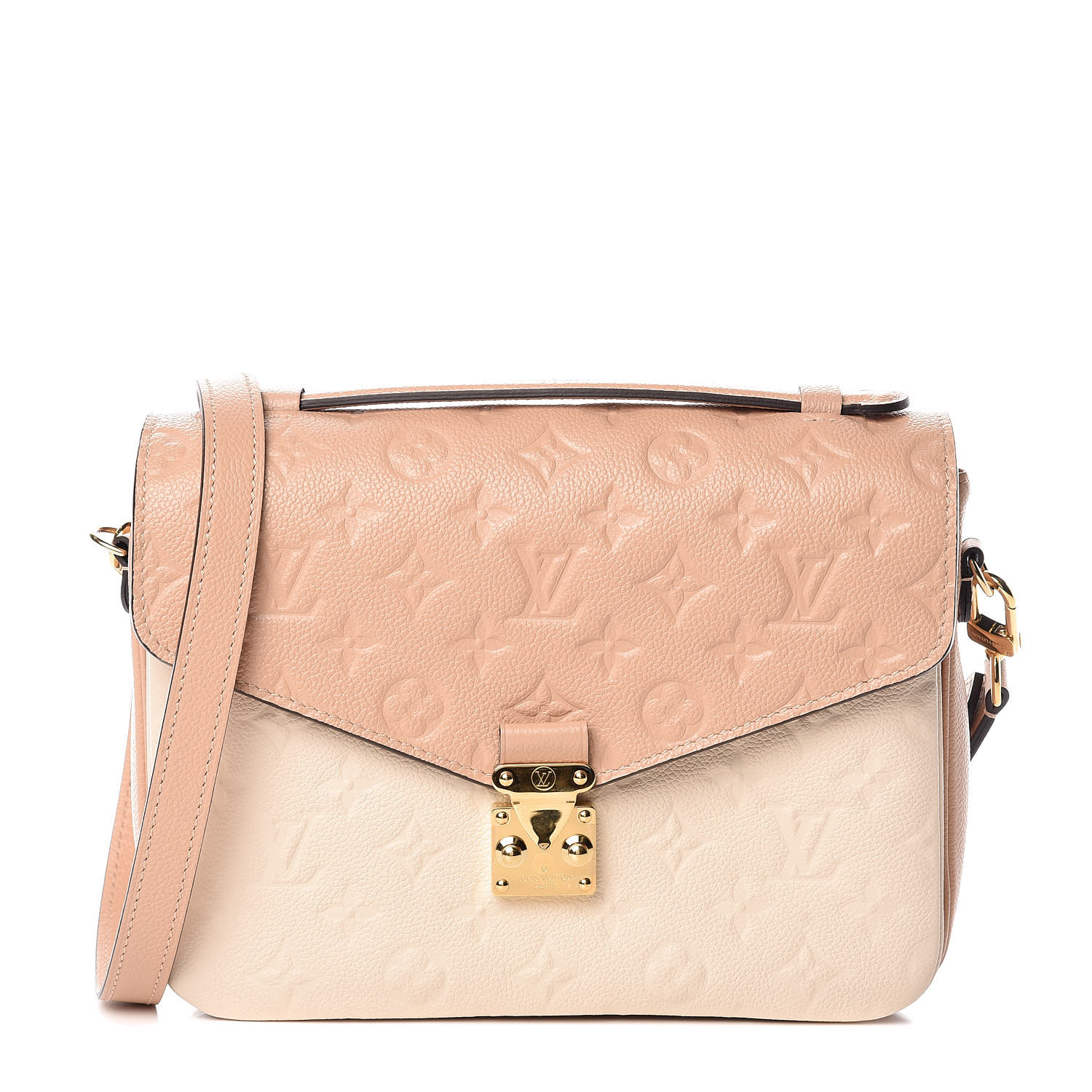 LOUIS VUITTON Empreinte Pochette Metis Beige Rose Creme 372115