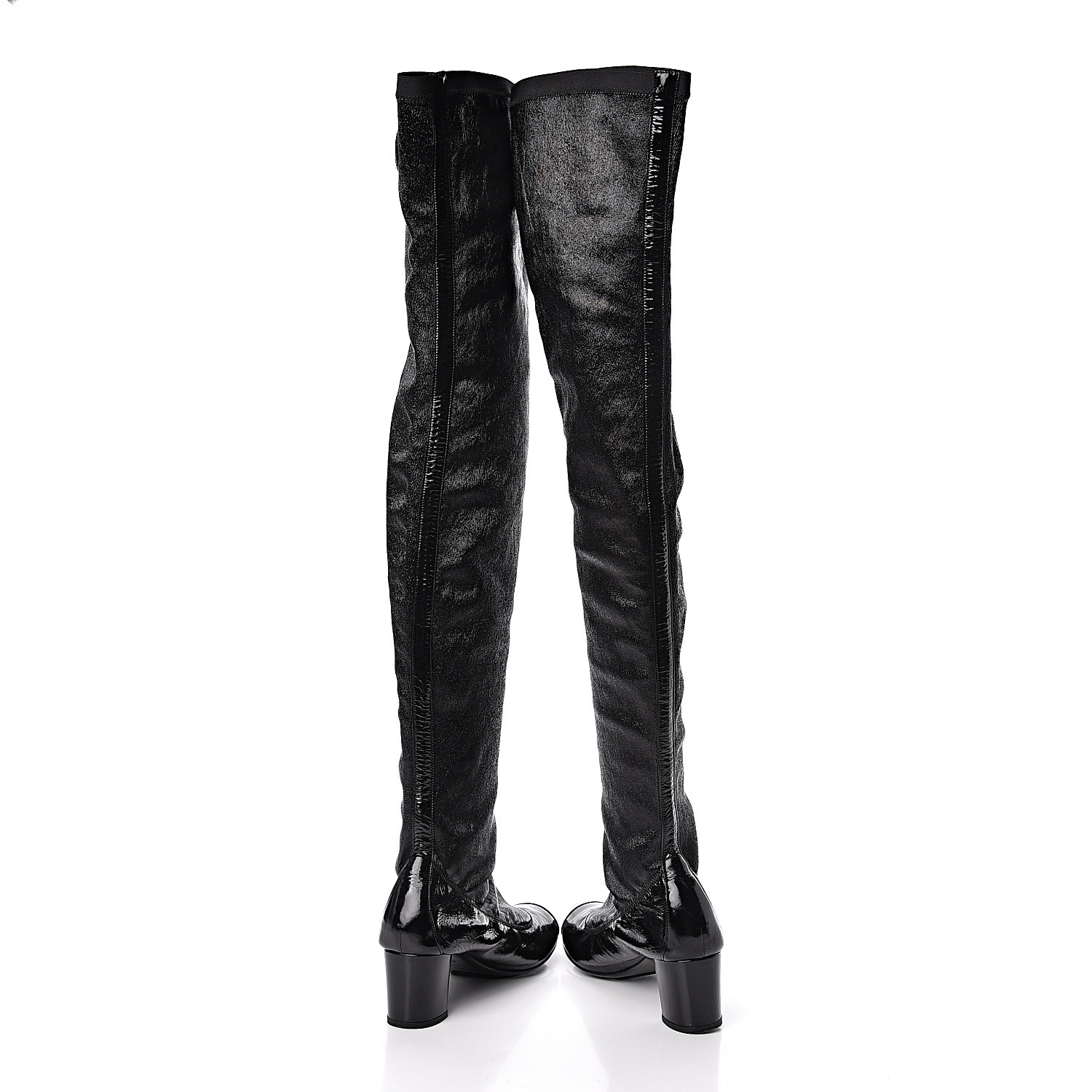 chanel high knee boots