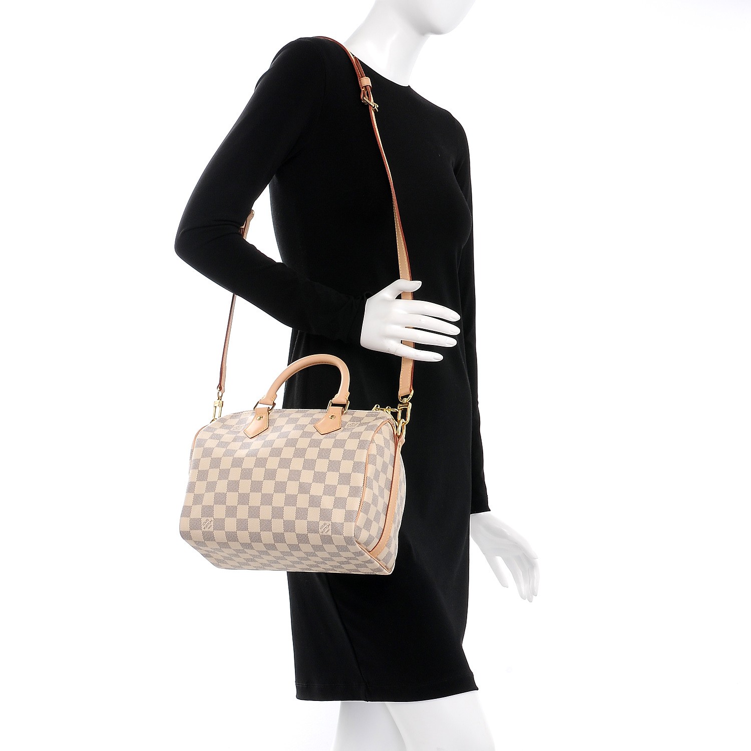 louis vuitton speedy bandouliere 25 damier azur