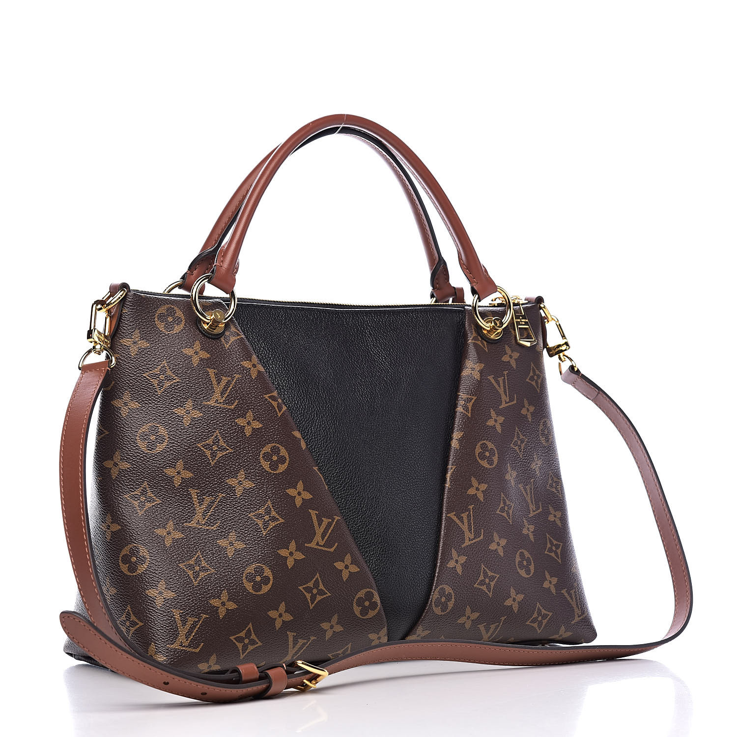 LOUIS VUITTON Monogram V Tote MM Black 517537