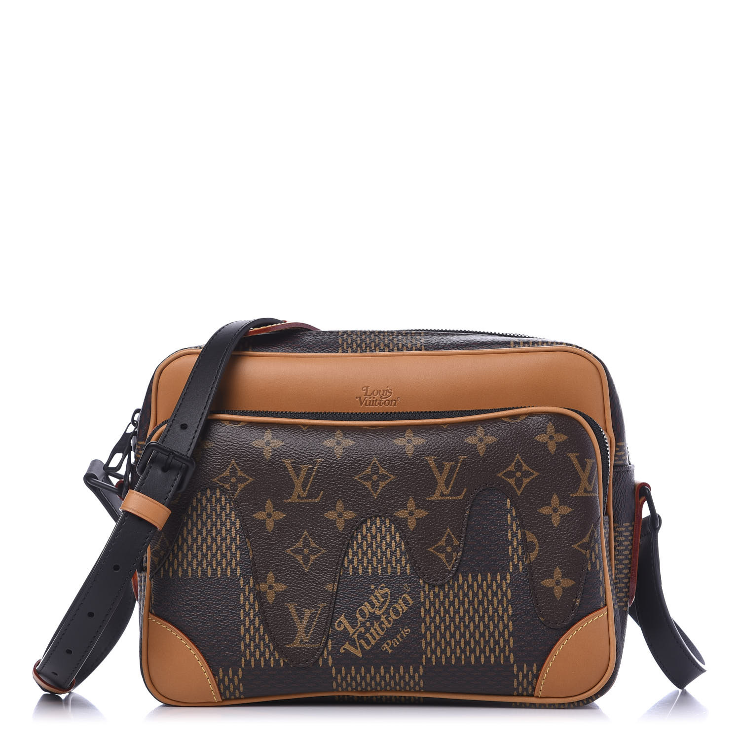Louis Vuitton Nigo NIL Messenger Bag Limited Edition Giant Damier and Monogram Canvas PM Brown
