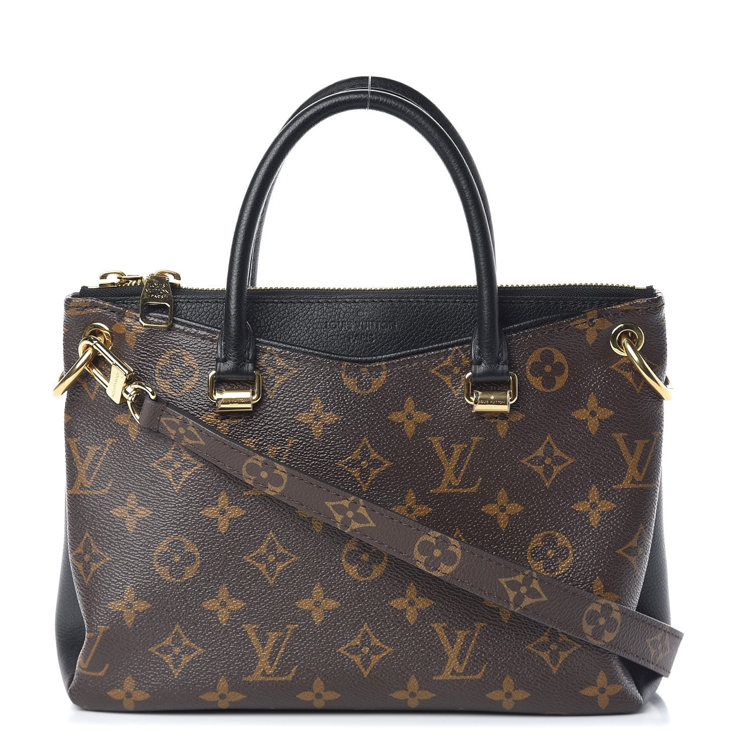 LOUIS VUITTON Monogram Pallas Full BB Black 462966