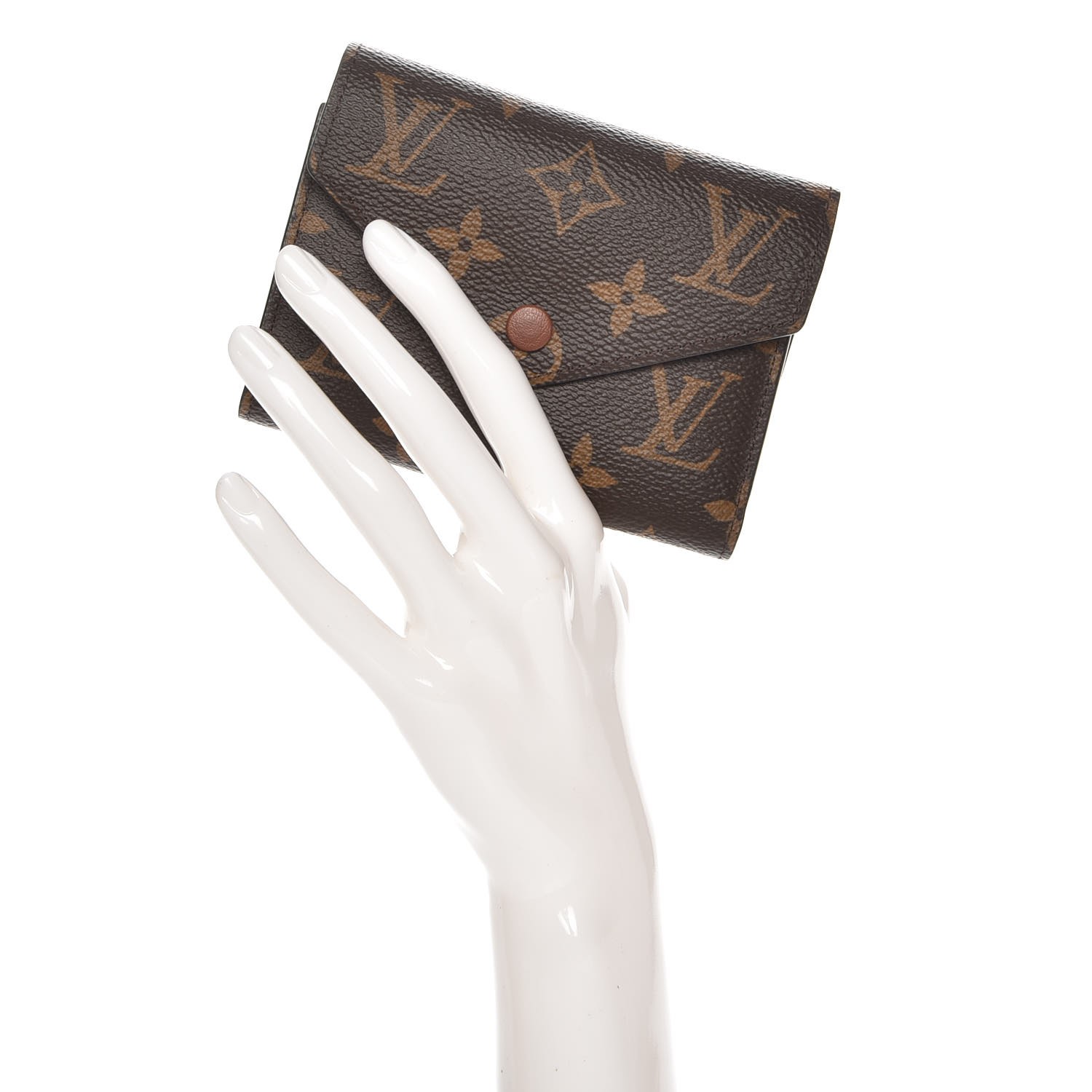LOUIS VUITTON Monogram Victorine Wallet Armagnac Brown 231057