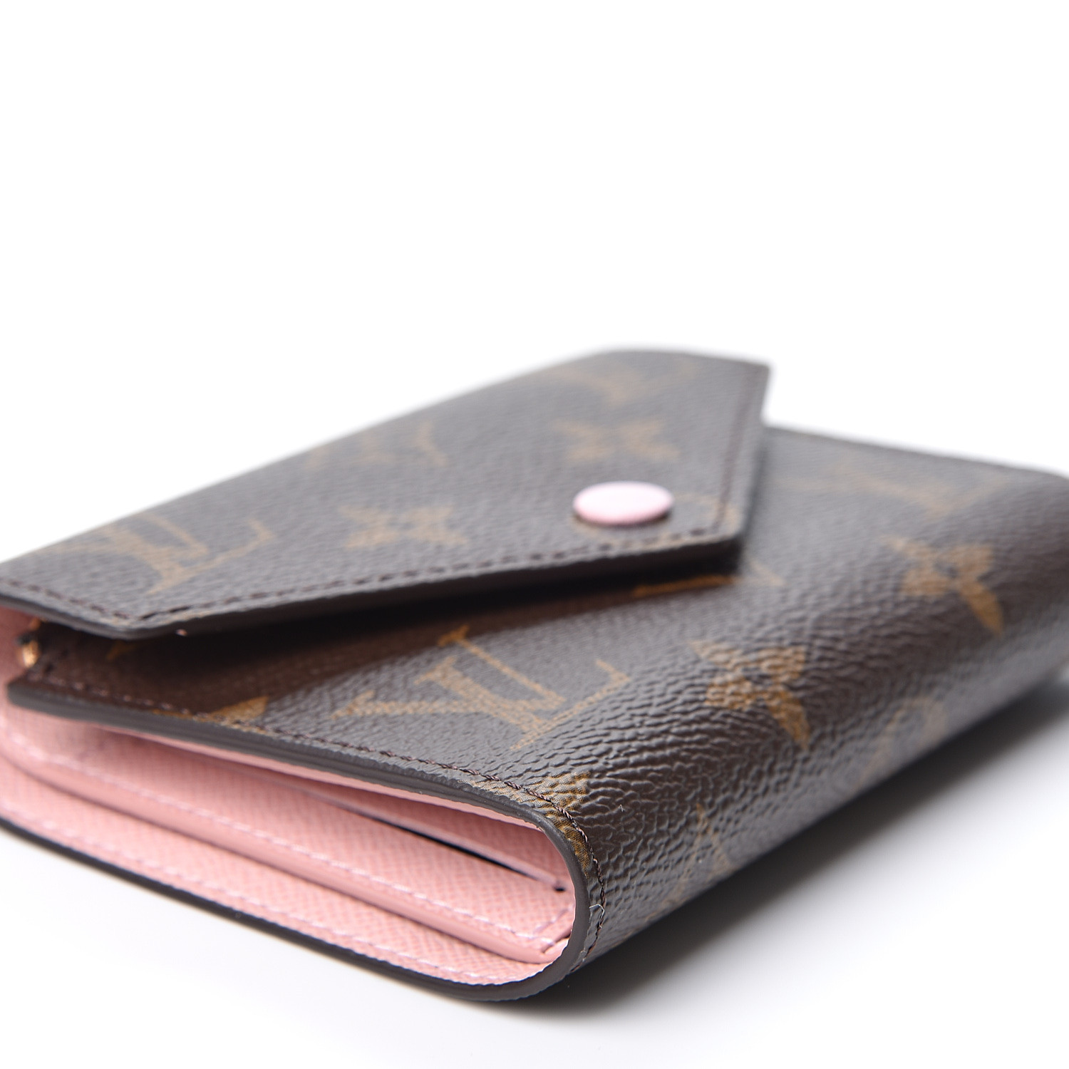 LOUIS VUITTON Monogram Victorine Wallet Rose Ballerine 562263