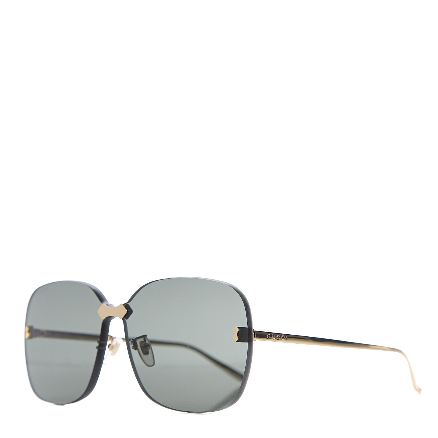 GUCCI Rimless Sunglasses GG0355S Gold 