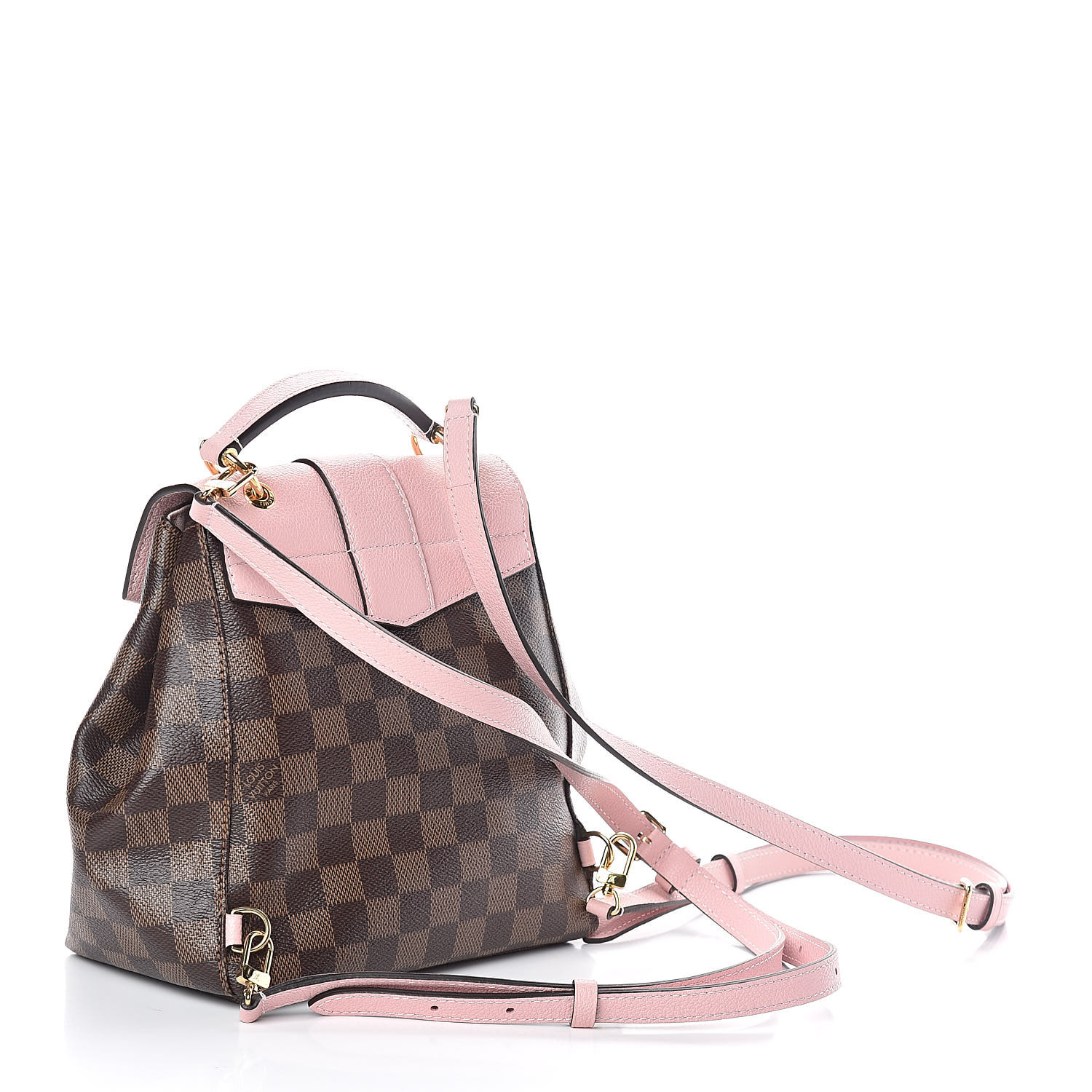 LOUIS VUITTON Damier Ebene Clapton Backpack Magnolia 513016