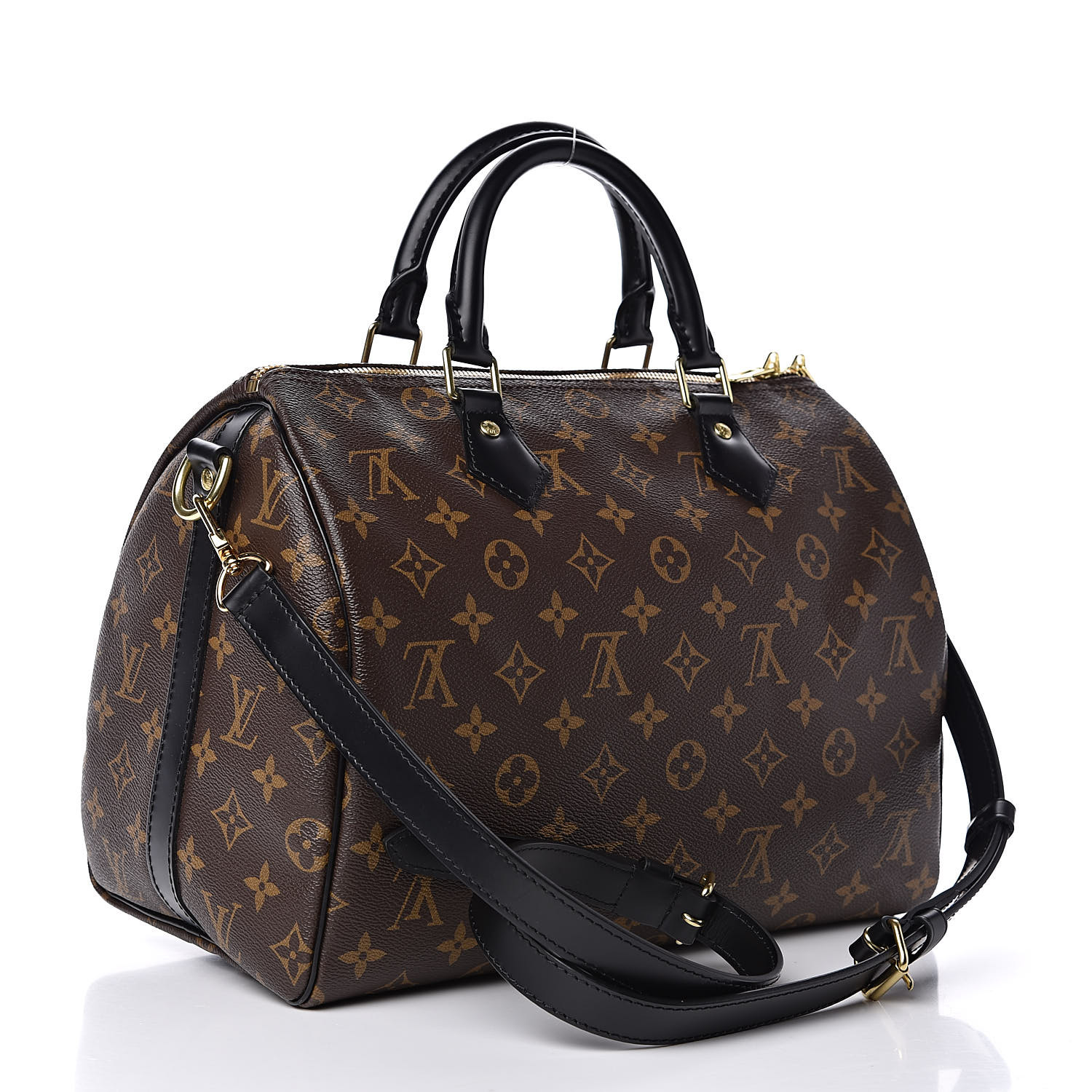 LOUIS VUITTON Monogram My World Tour Speedy Bandouliere 30 Black 513438