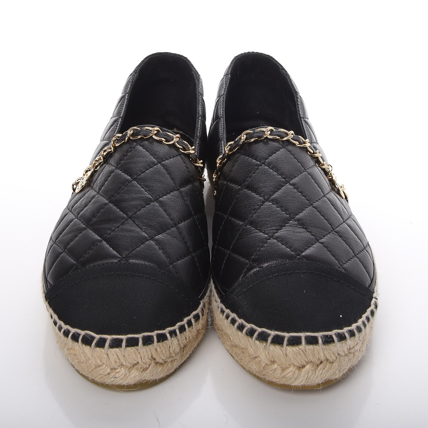 chanel lambskin cc espadrilles