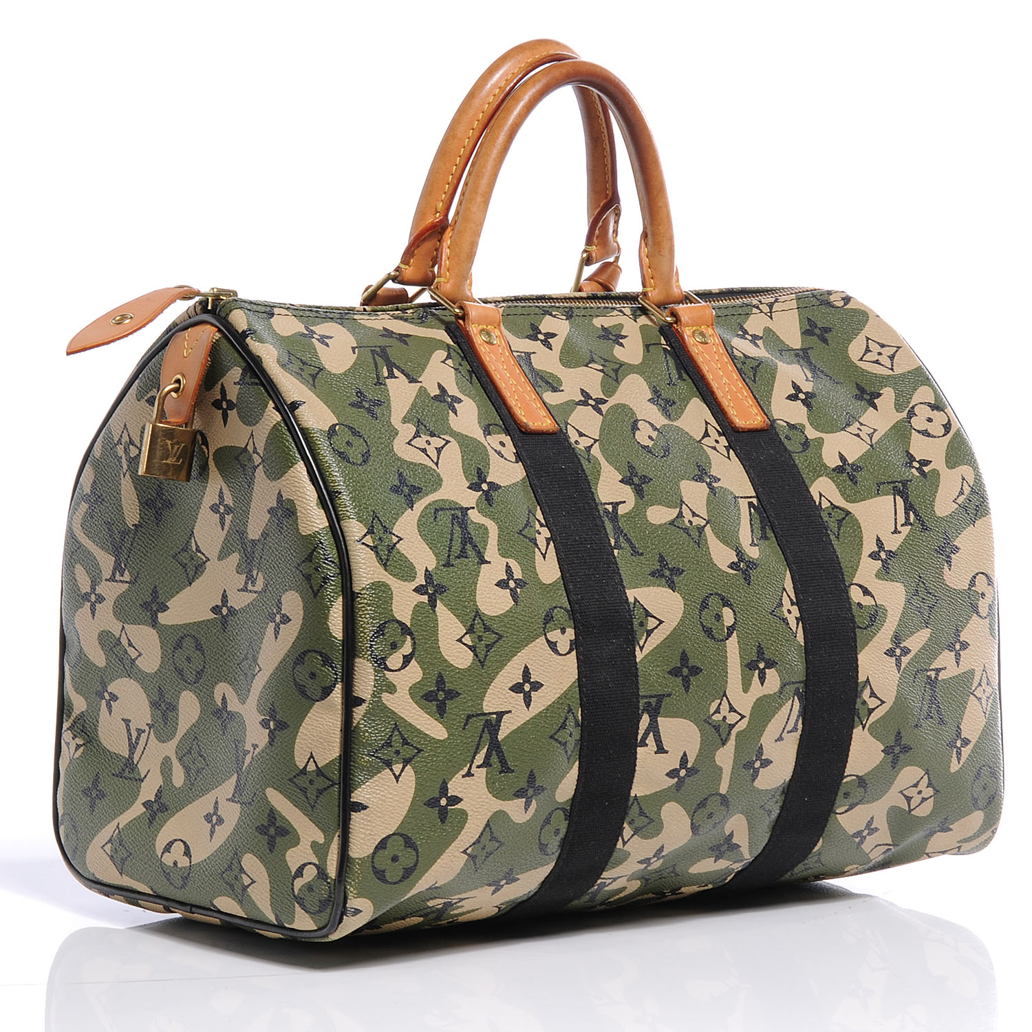 RARE Louis Vuitton Monogramouflage camouflage Murakami Speedy 35 green LV  bag