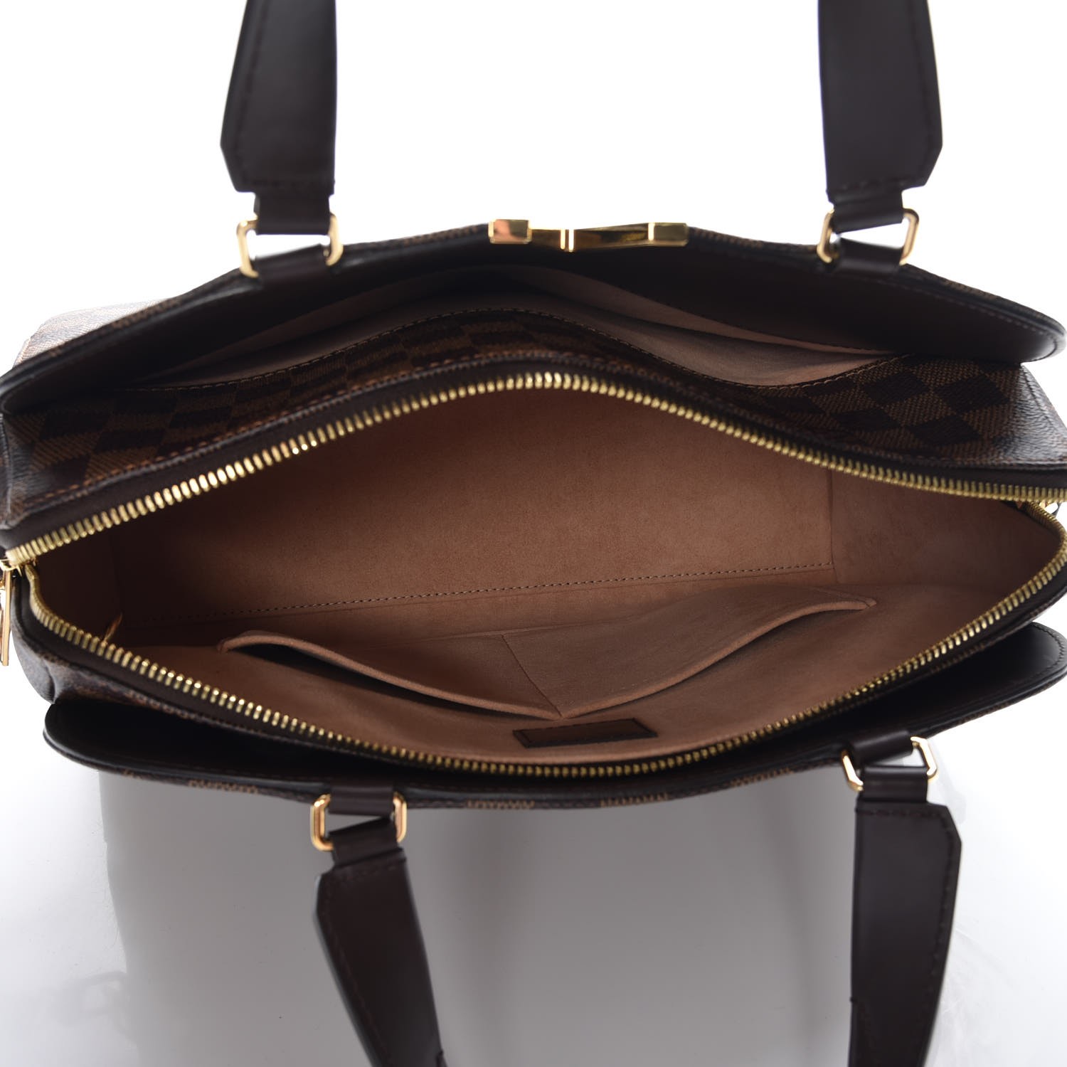 louis vuitton kensington damier ebene 'lv' tote bag LOUIS VUITTON Damier Ebene Kensington Bowling Bag 228972