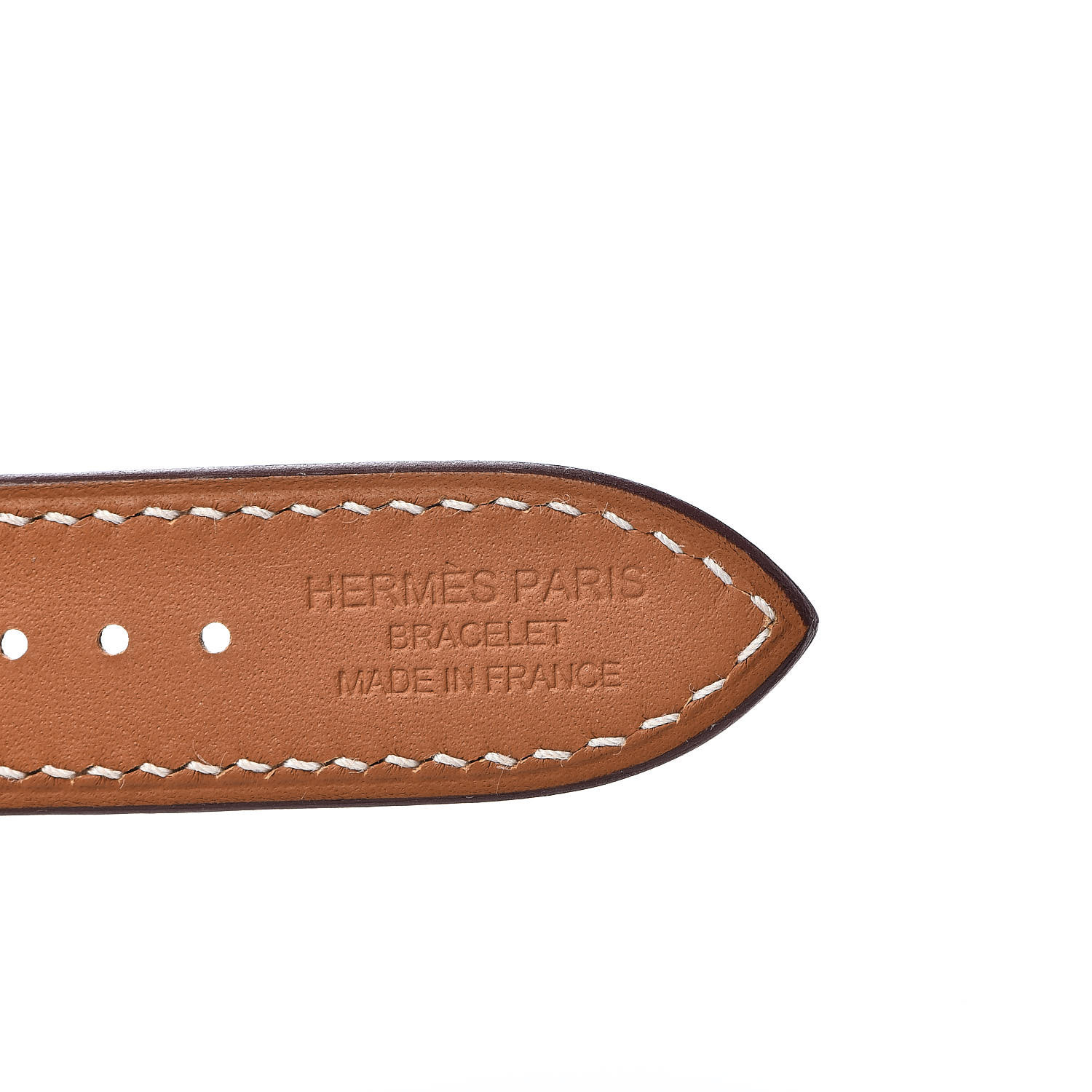fauve barenia leather single tour deployment buckle
