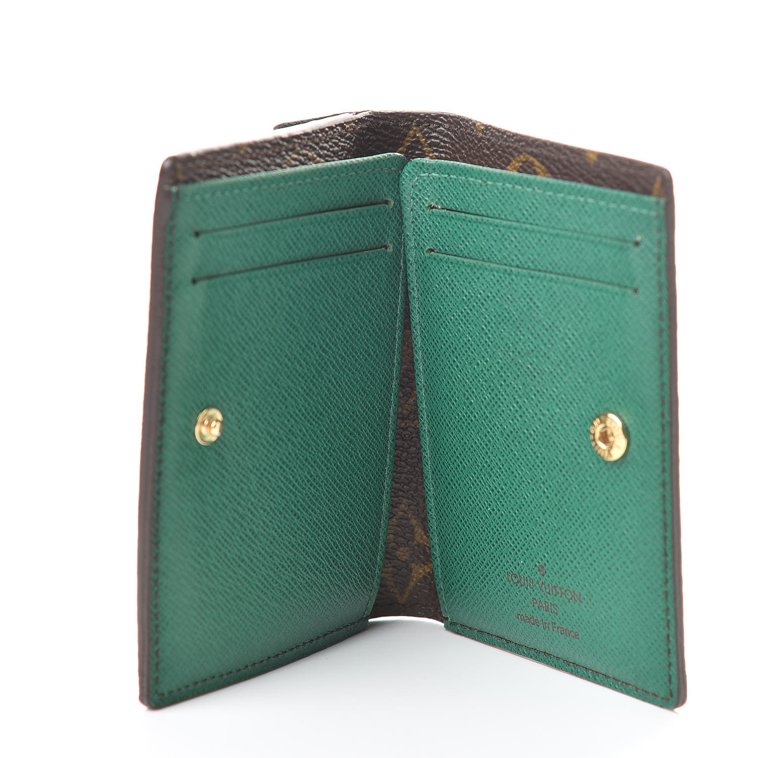 LOUIS VUITTON Monogram Compact Marie Wallet Vert Green 515181