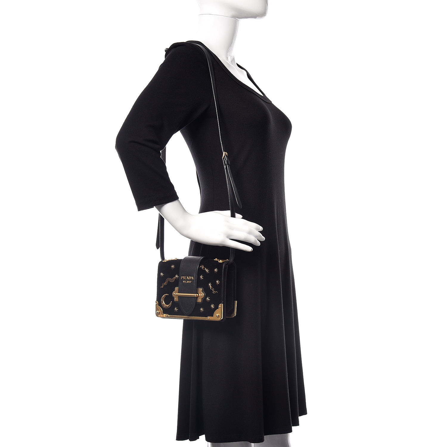 prada velvet astrology bag
