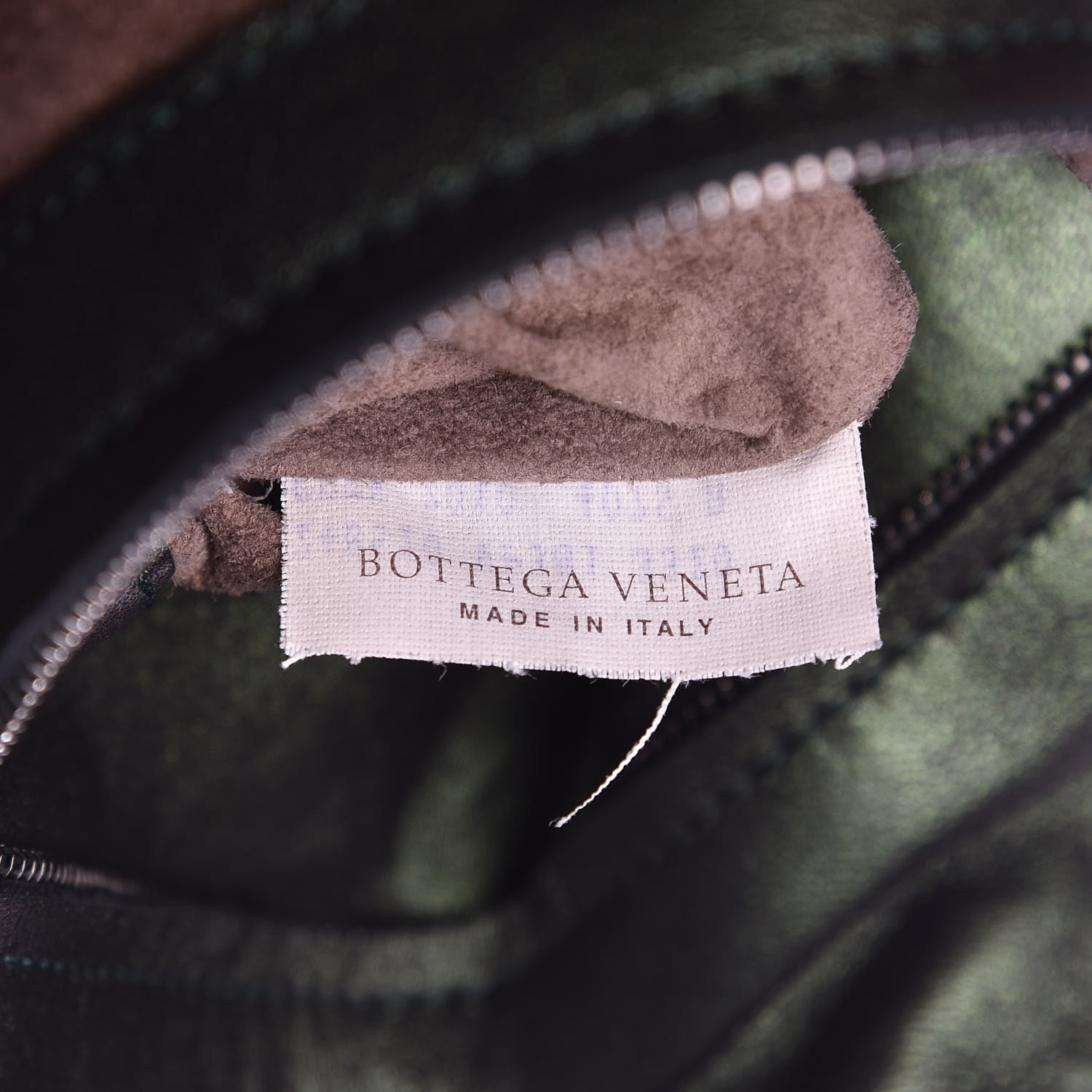BOTTEGA VENETA Iridescent Scarabee Multi Pocket Tote Bag Green 393816