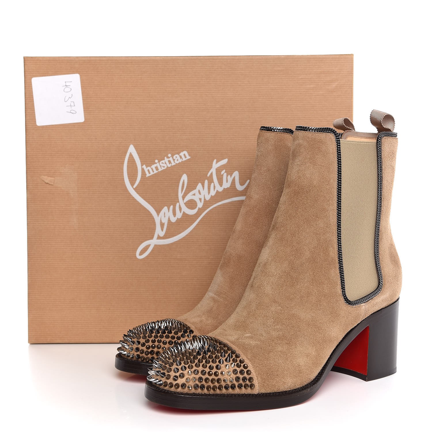 louboutin combat boots with spikes
