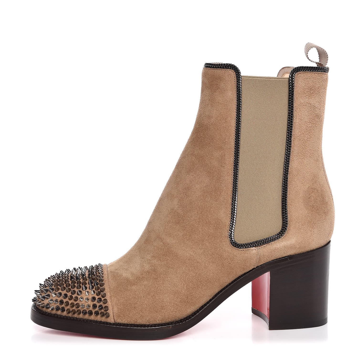 louboutin combat boots with spikes
