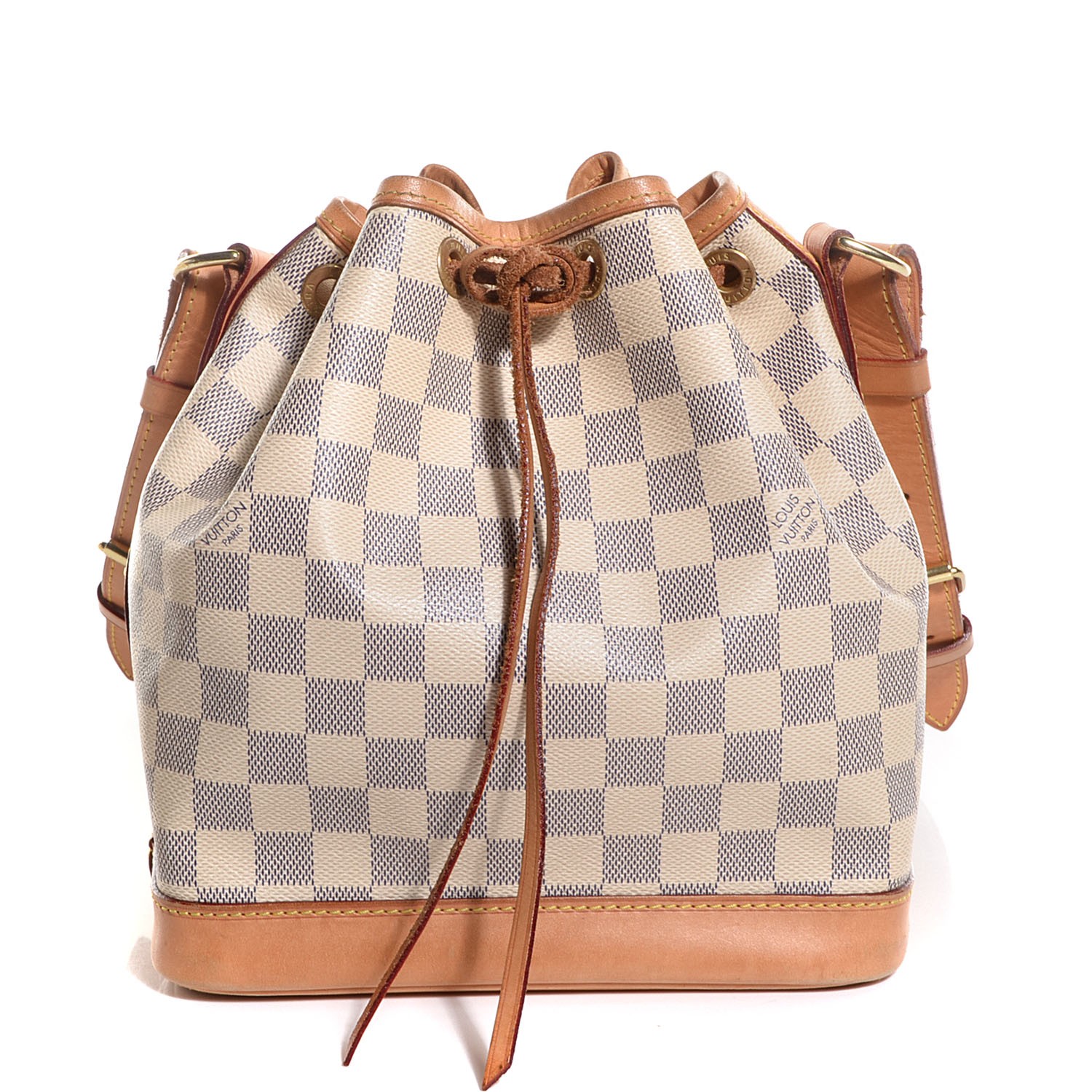 Louis Vuitton Damier Azur Noe BB - White Shoulder Bags, Handbags